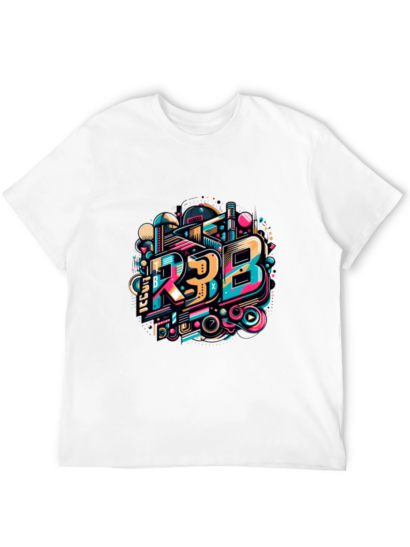 Black Bold Graphic Tee - R3B Design Black T-Shirt view 12