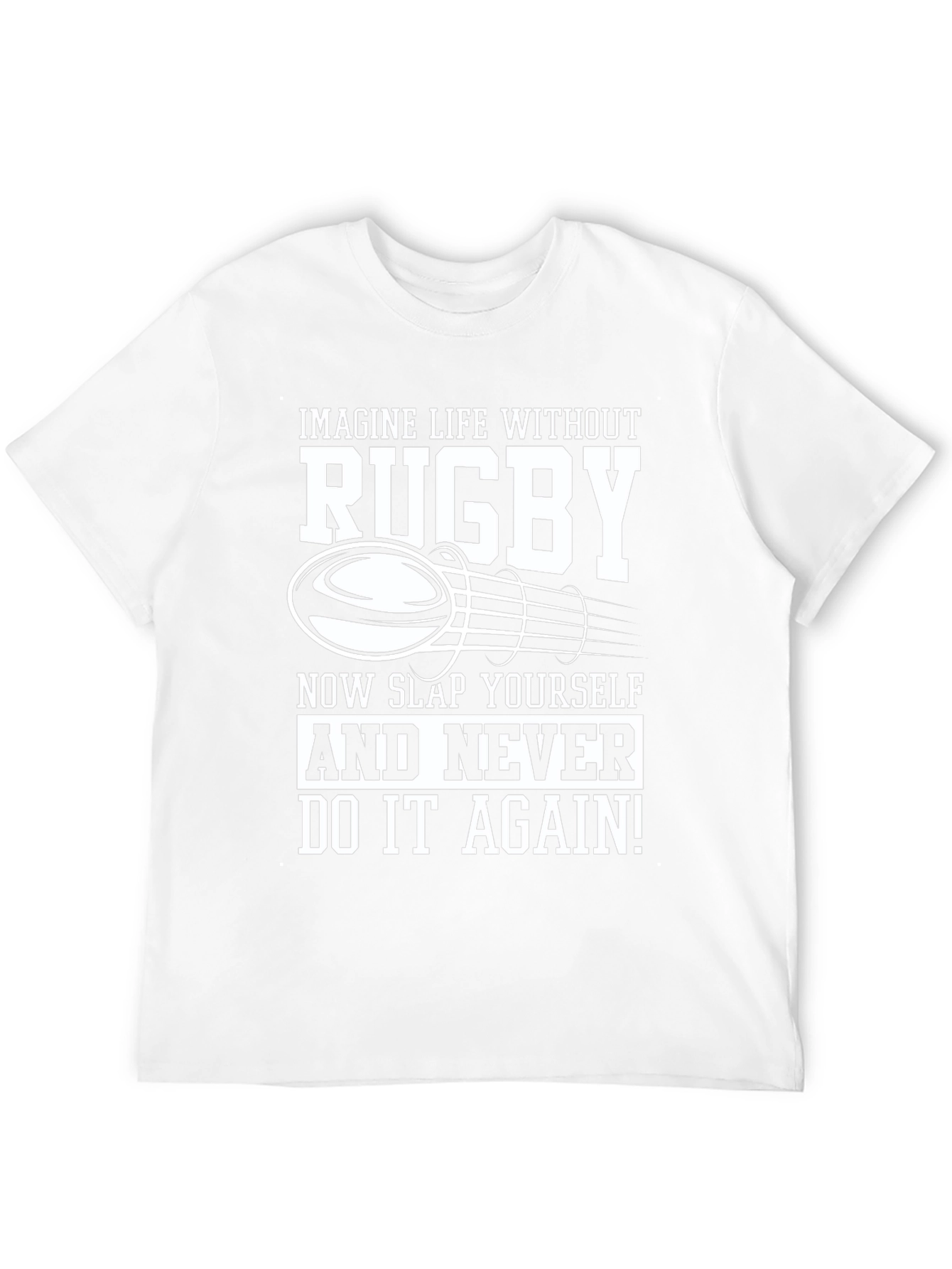 Black Rugby Lover Black T-Shirt - Slap Yourself! view 12