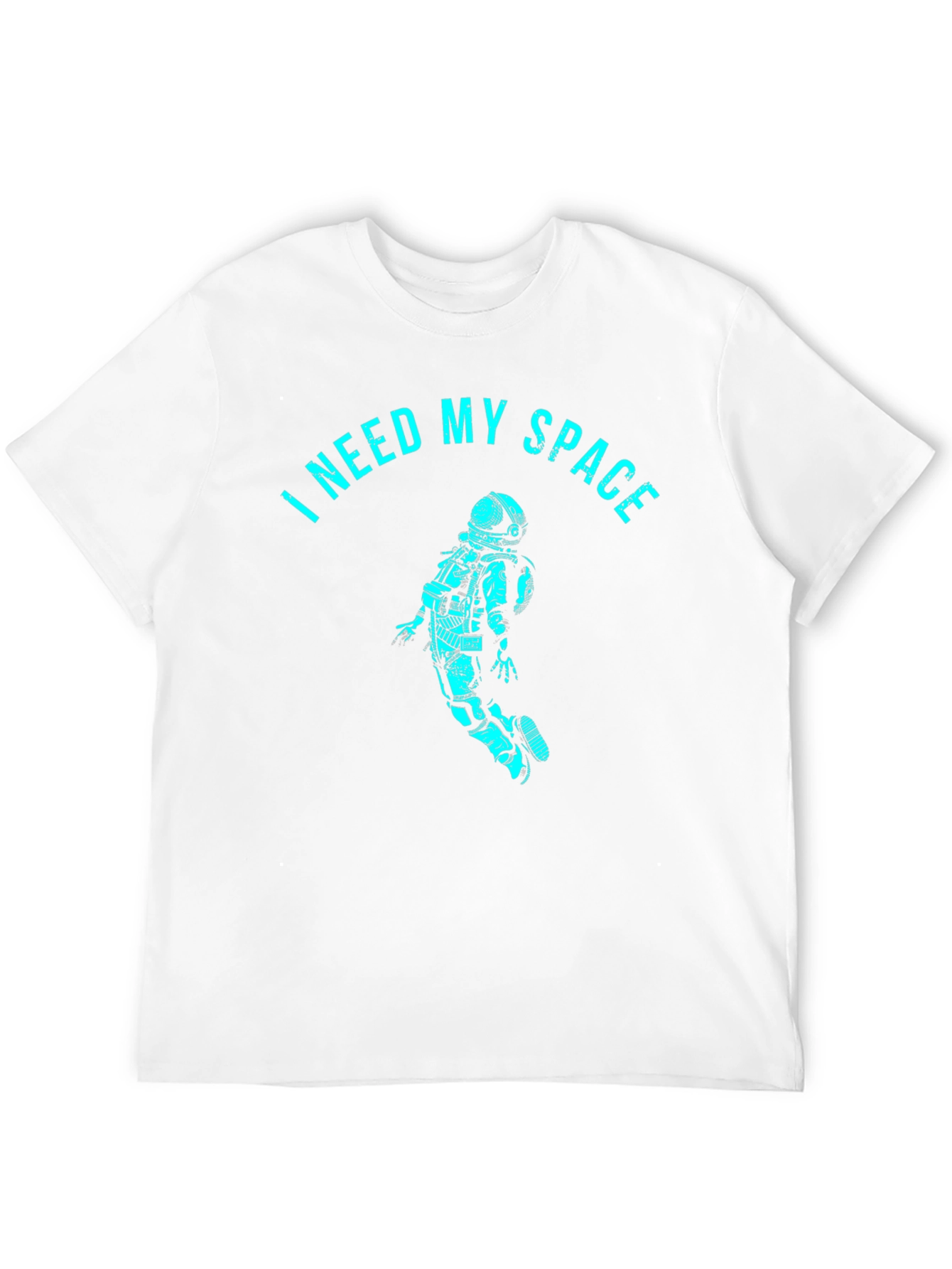 Black I Need My Space T-Shirt - Astronaut Design view 12