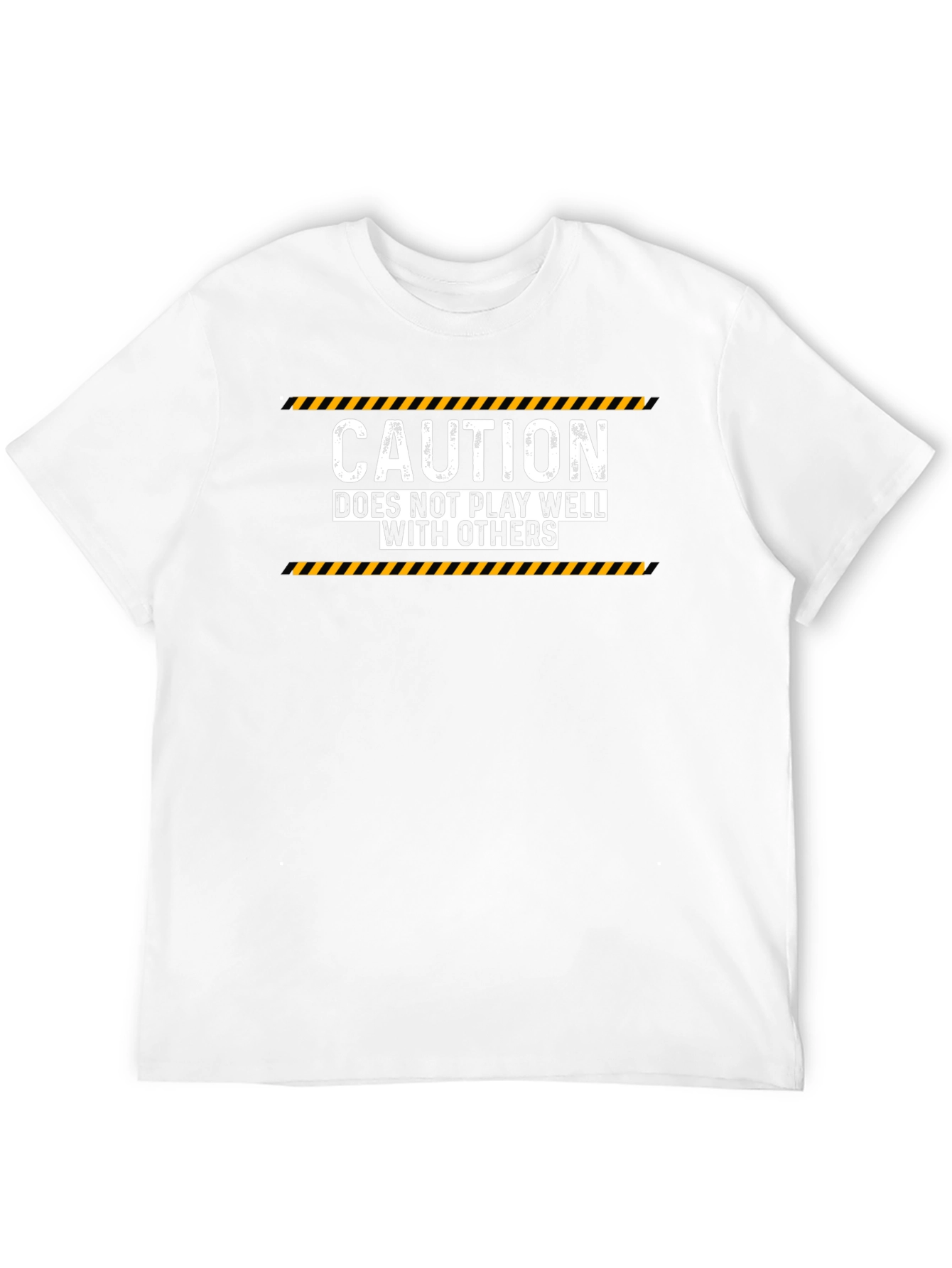 Black Caution Doesn't Play Well T-Shirt view 12