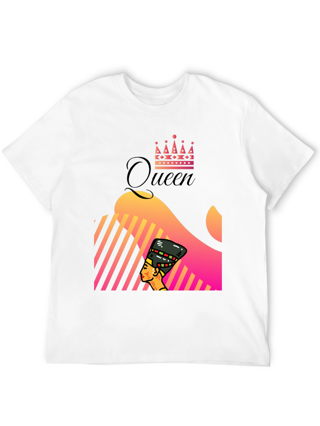 Black Queen Nefertiti Graphic Tee - Unique Design view 12