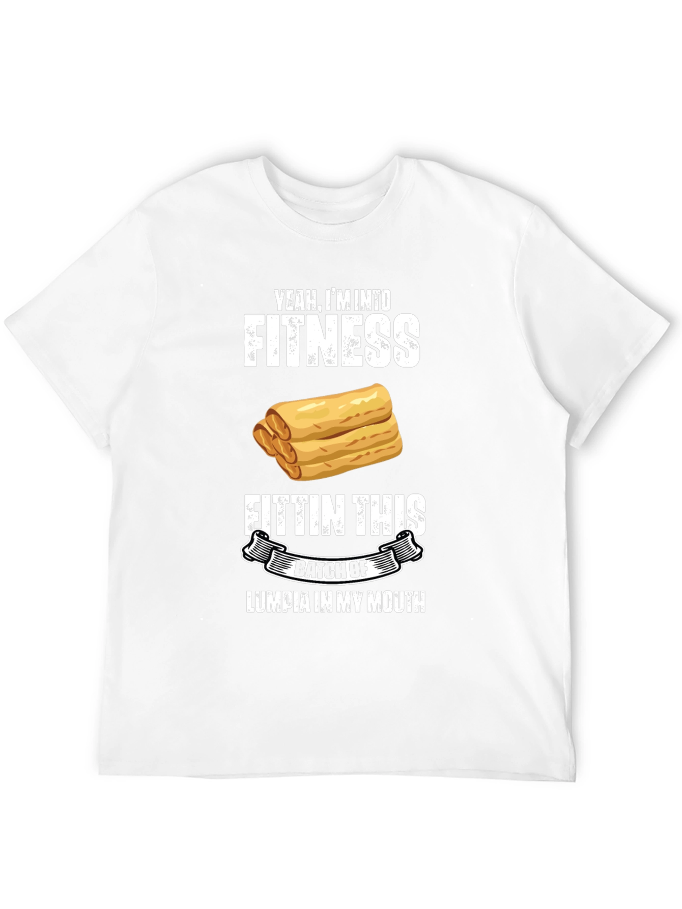 Black Fitness Lumpia T-Shirt view 12