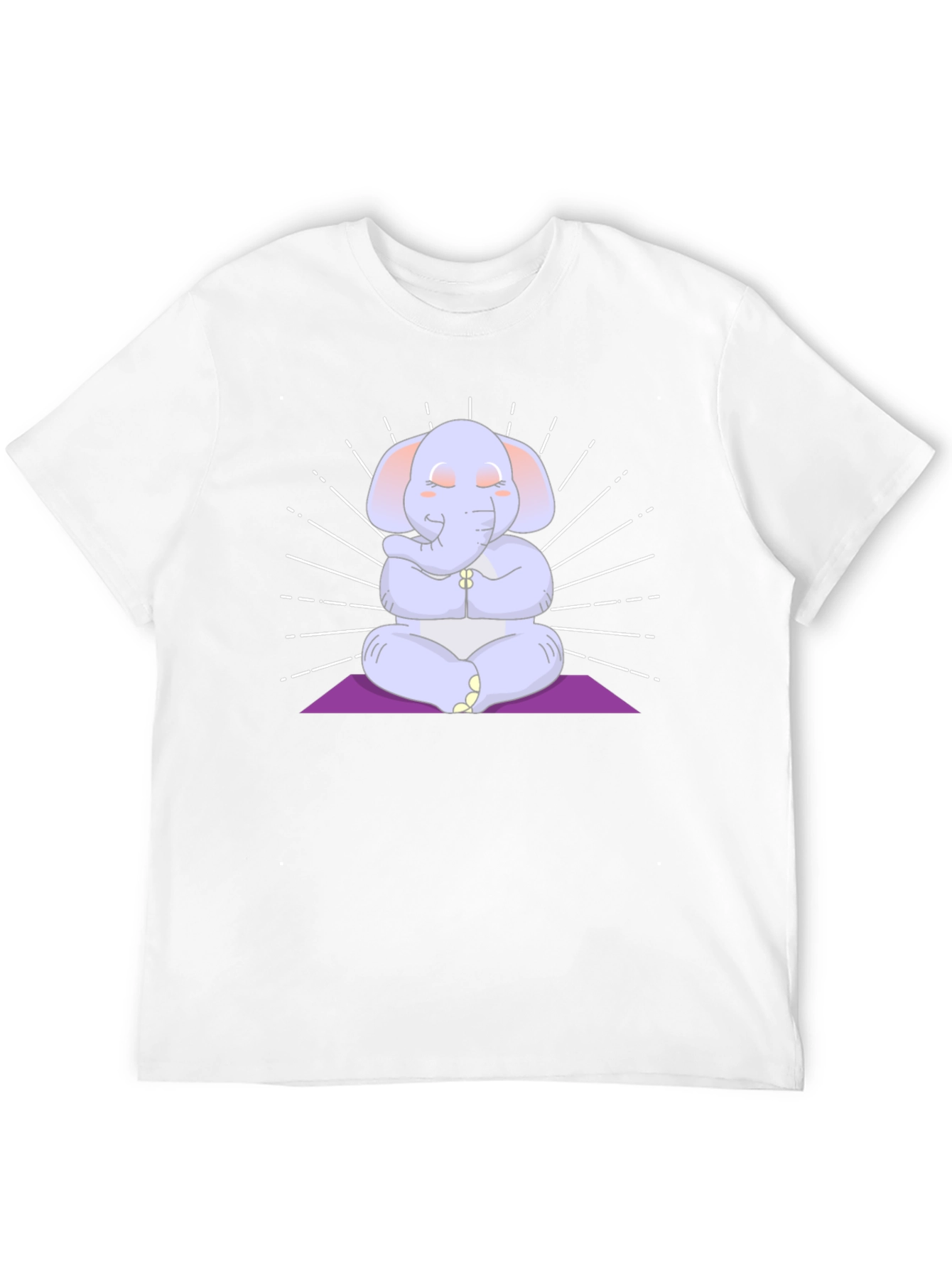 Black Zen Elephant Graphic T-Shirt view 12