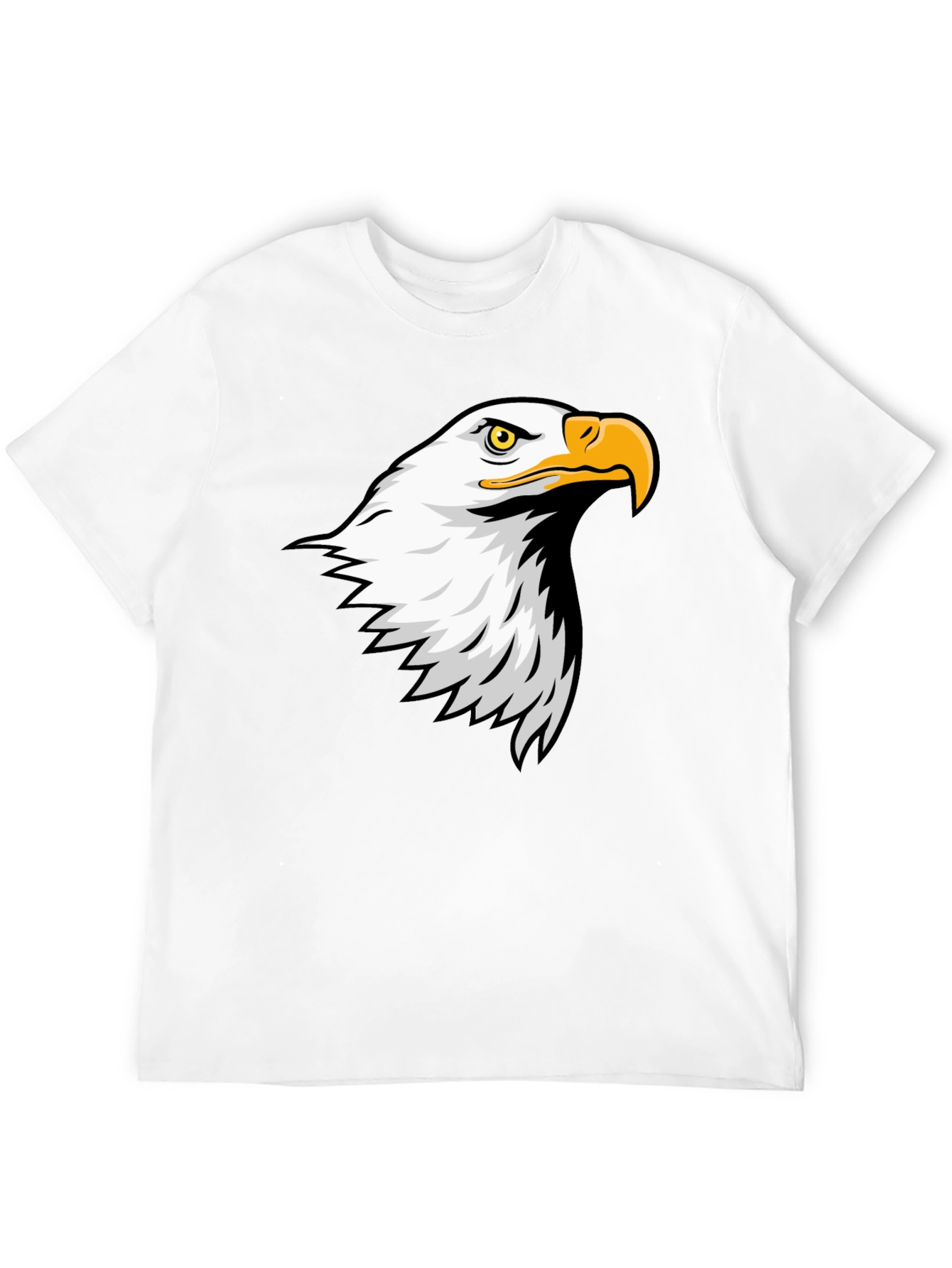 Black Eagle Graphic Tee - Men's Black Cotton T-Shirt view 12