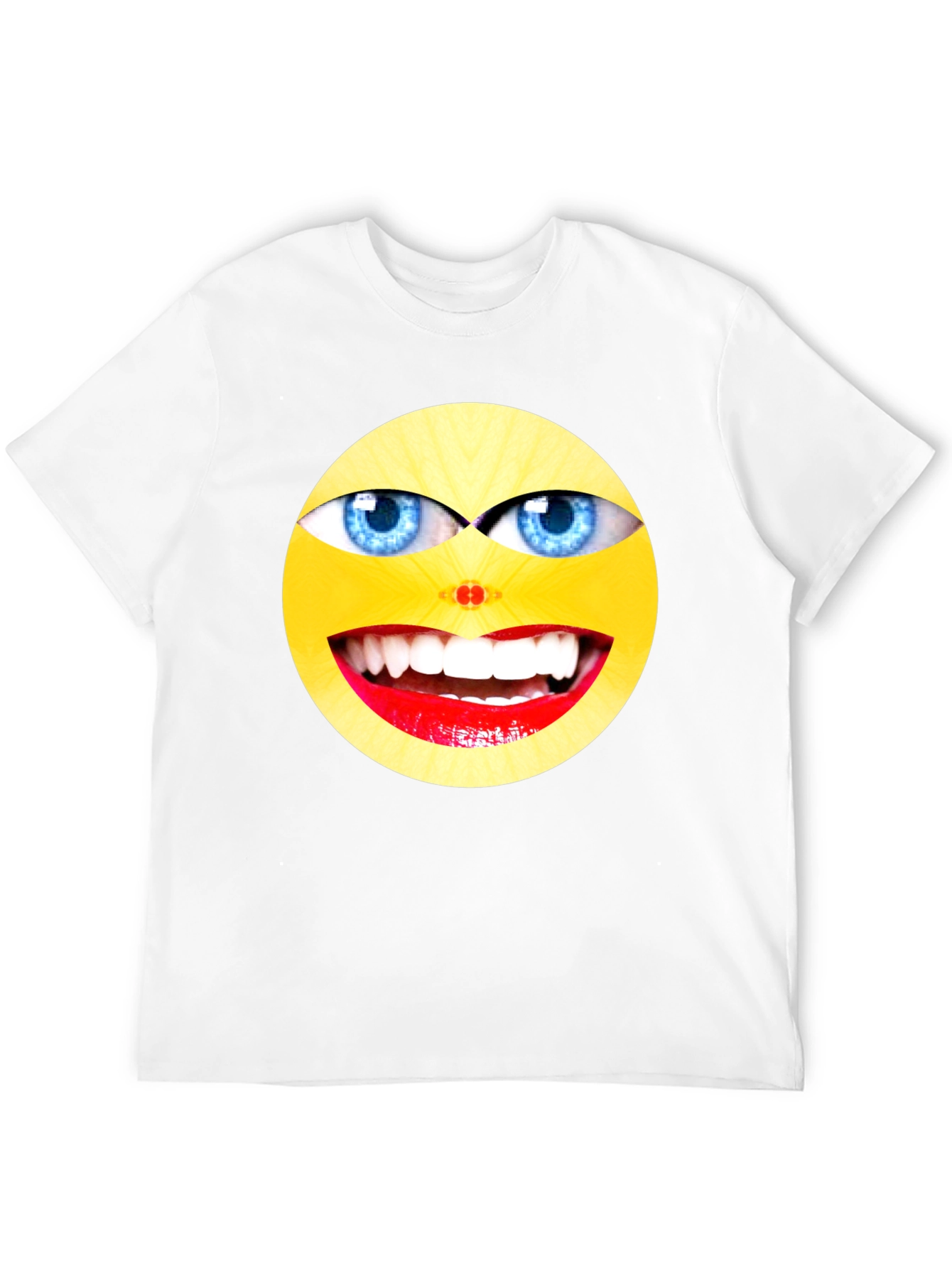 Black Funny Emoji Graphic Black T-Shirt view 12
