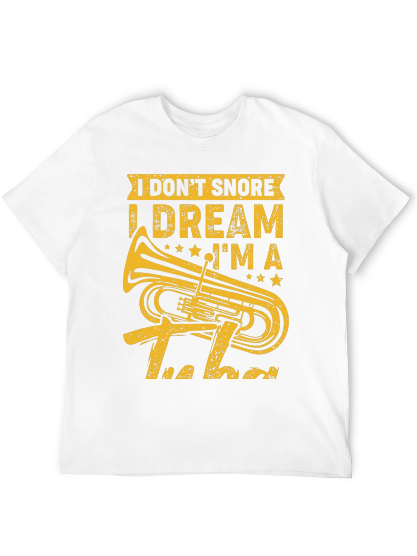 Black I Don't Snore I Dream I'm A Tuba T-Shirt view 12