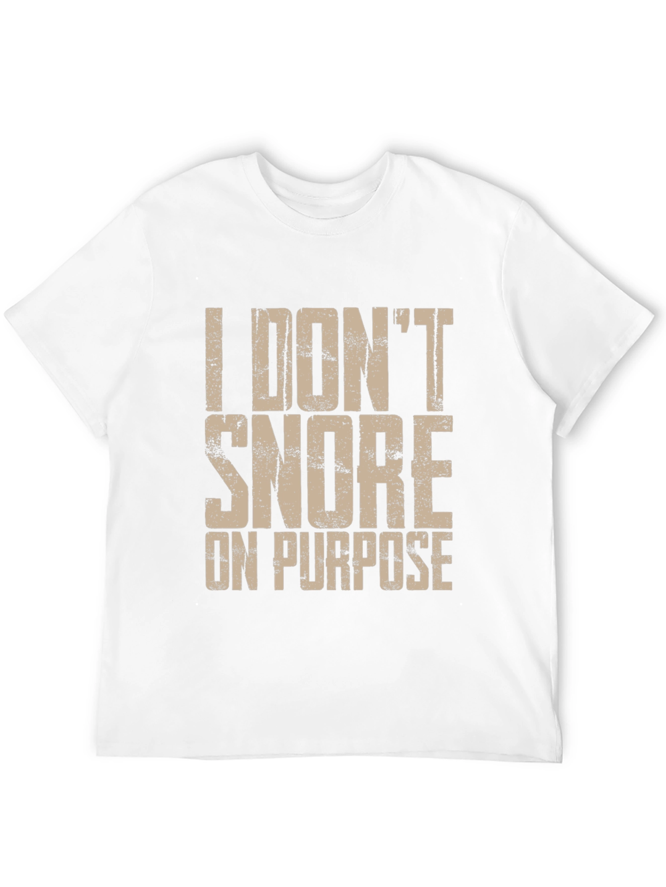 Black Funny "I Don't Snore On Purpose" Men's Graphic Tee view 12