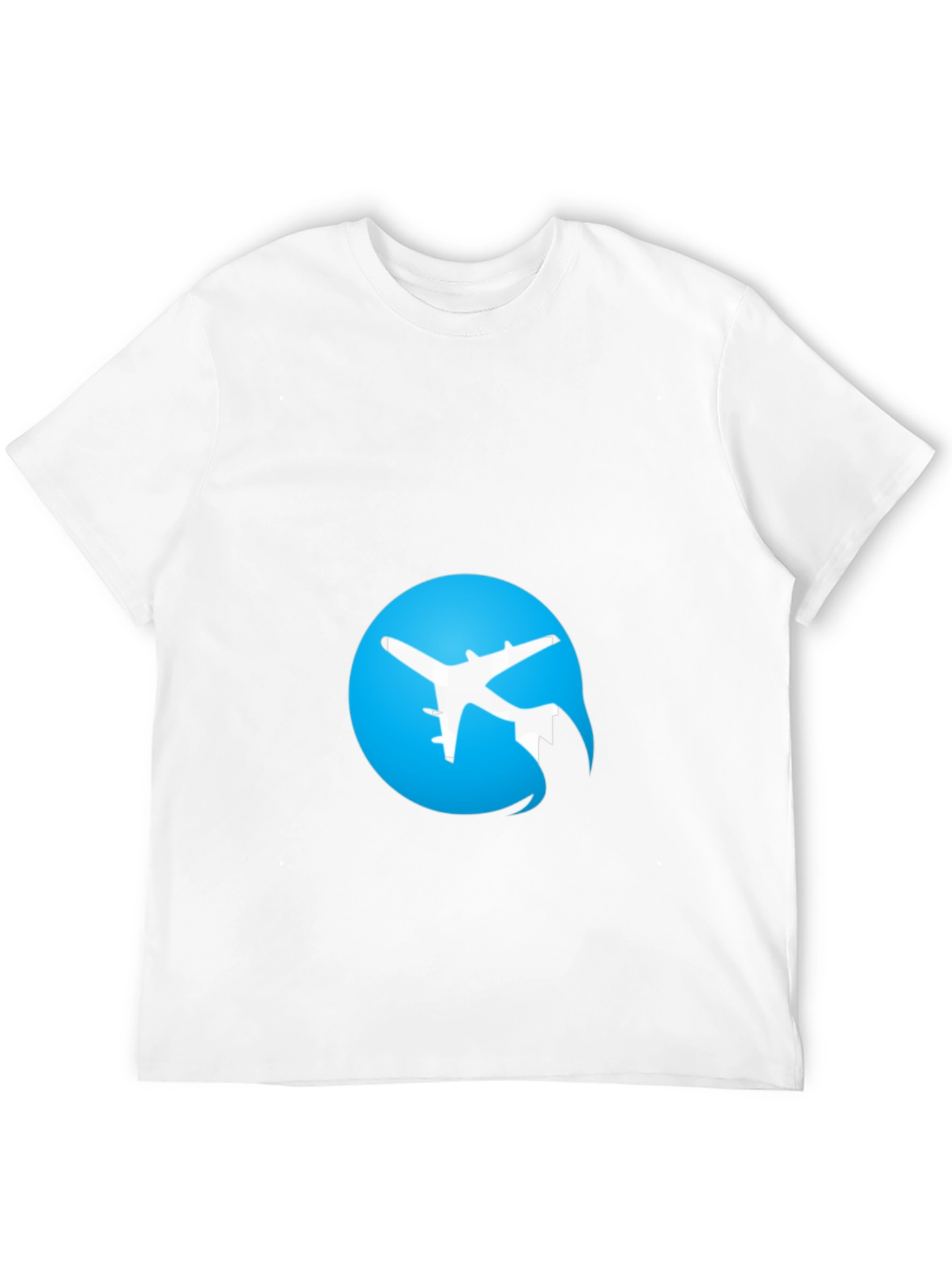 Black Airplane Logo Black T-Shirt view 12