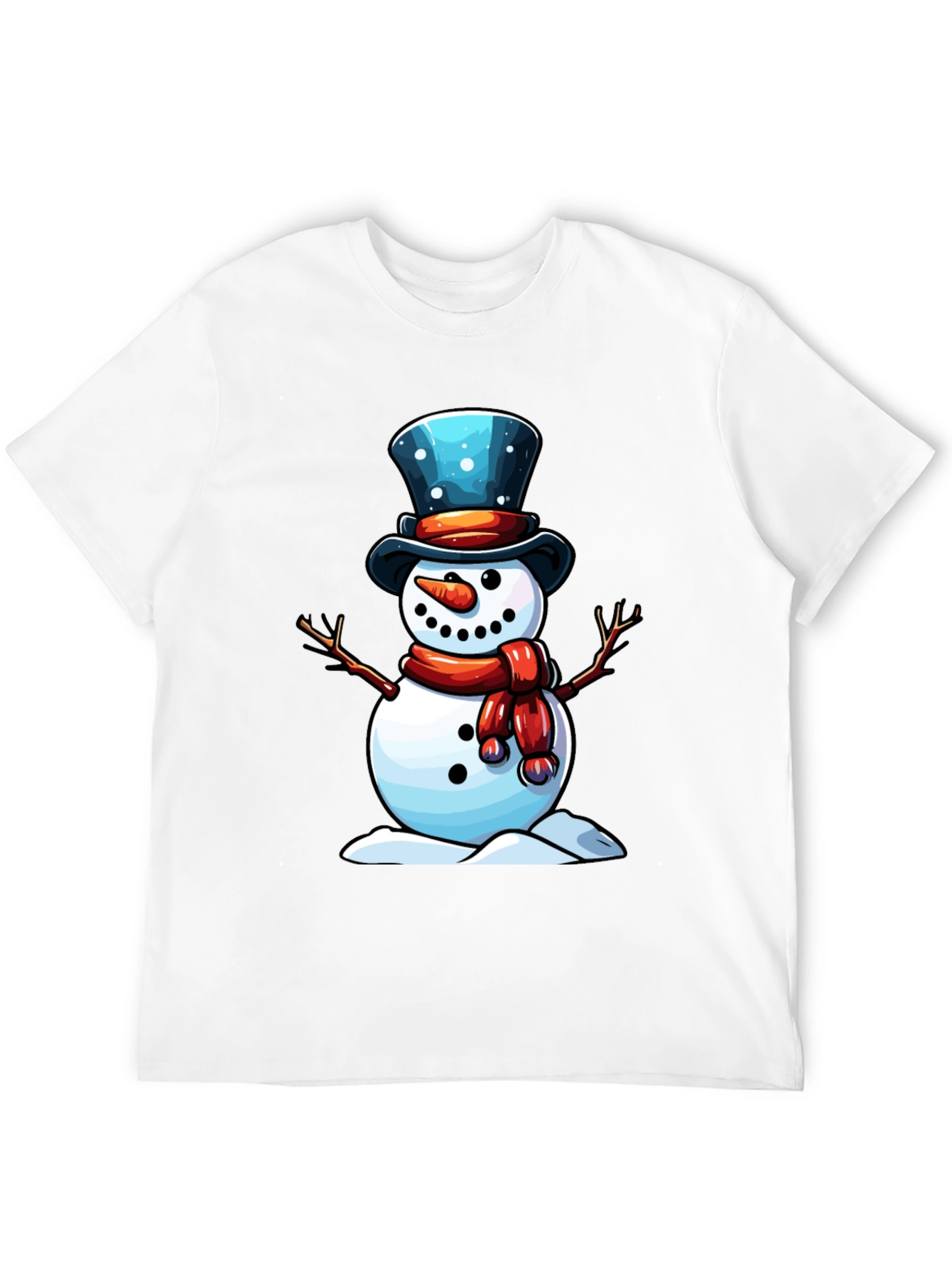 Festive Snowman Graphic Tee - 12