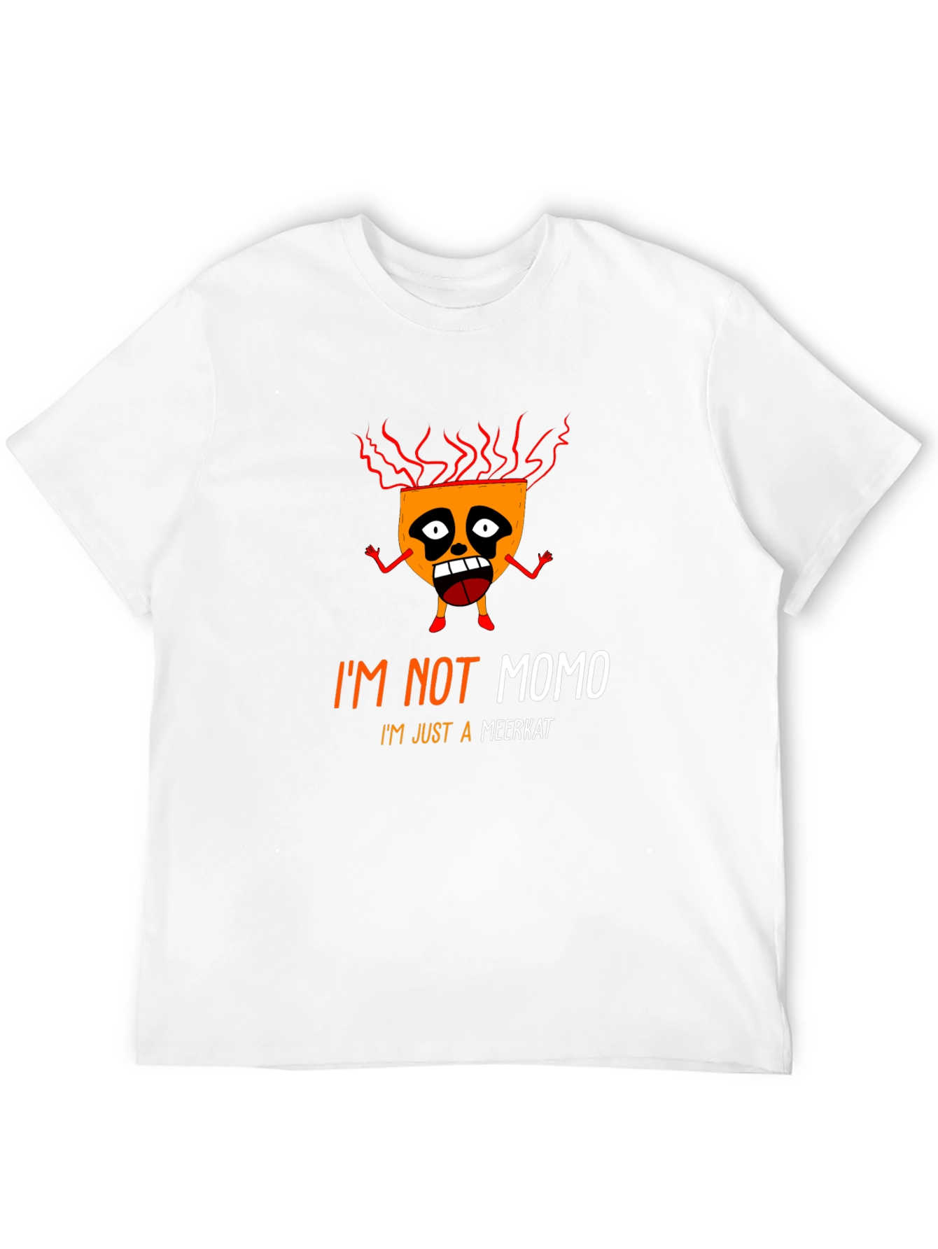 Black I'm Not Momo Just A Meerkat Black Graphic T-Shirt view 12