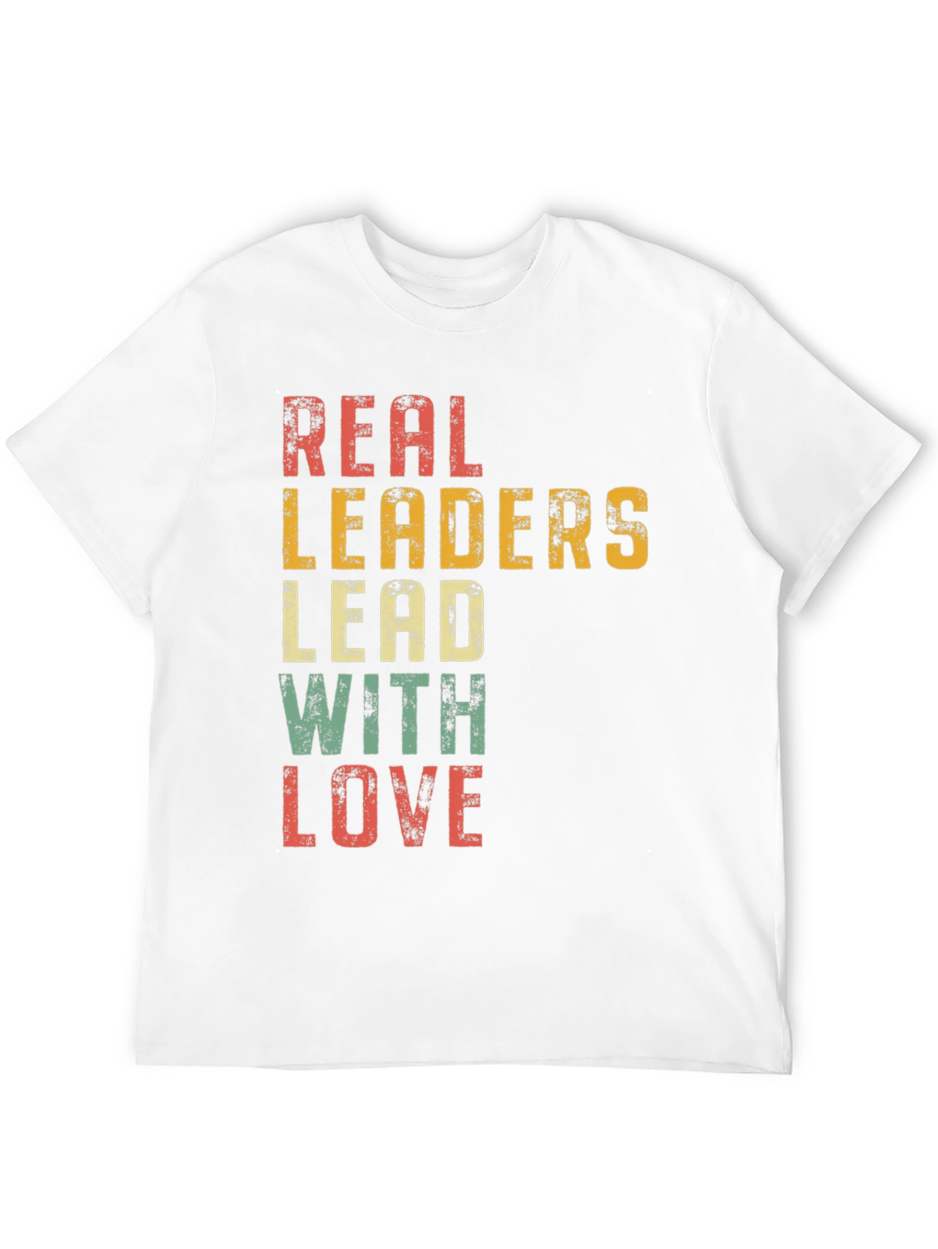 Black Real Leaders Lead With Love Graphic Tee view 12