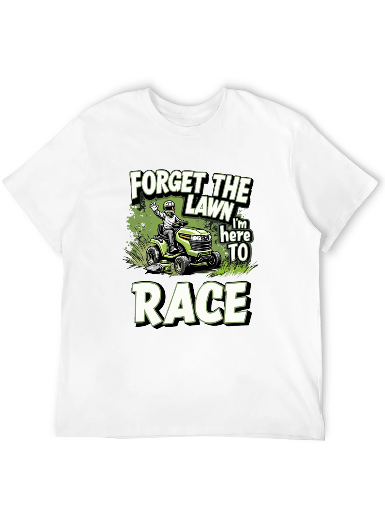 Black Forget the Lawn - Race T-Shirt view 12