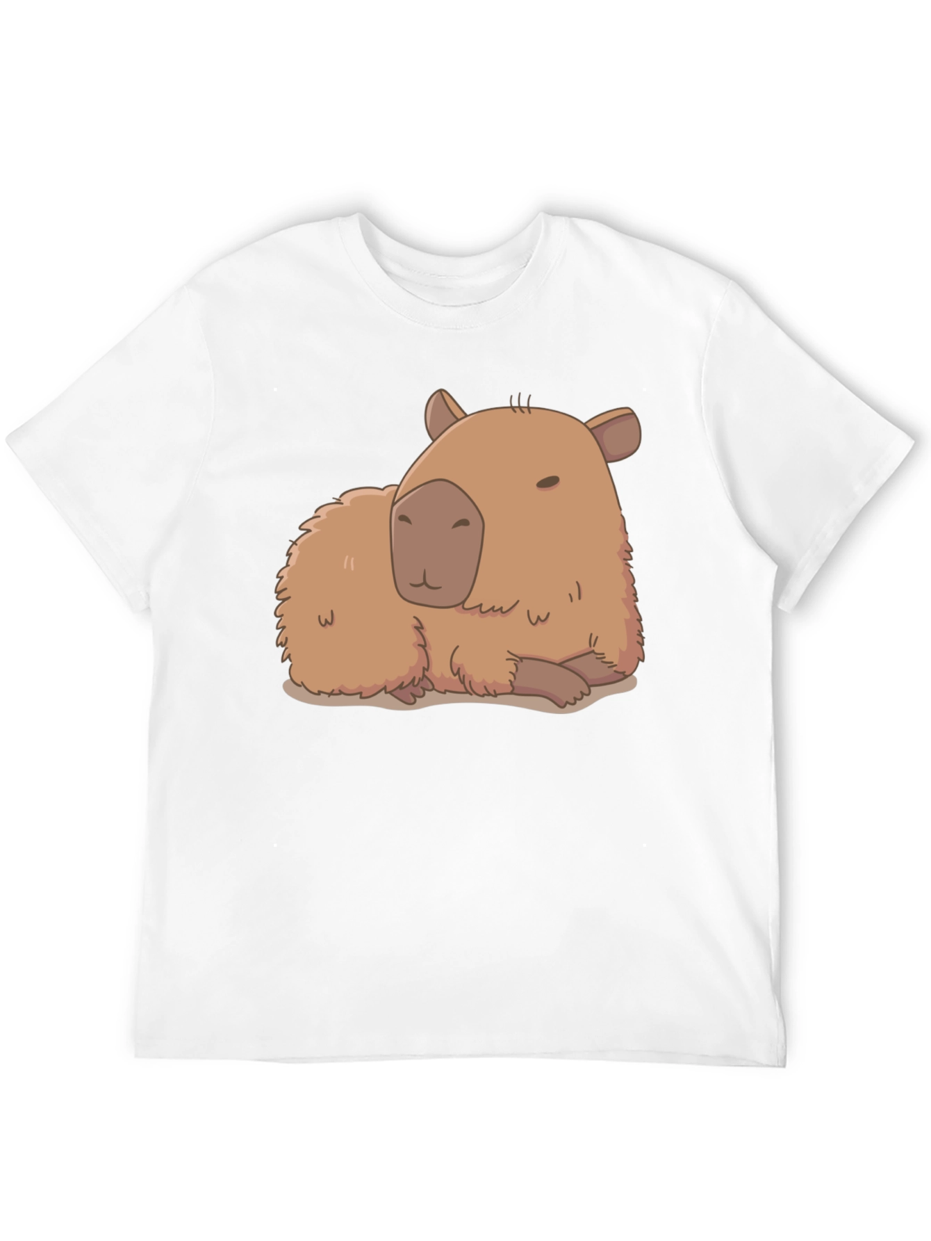 Black Capybara Graphic Tee - Relaxed Fit Cotton T-Shirt view 12