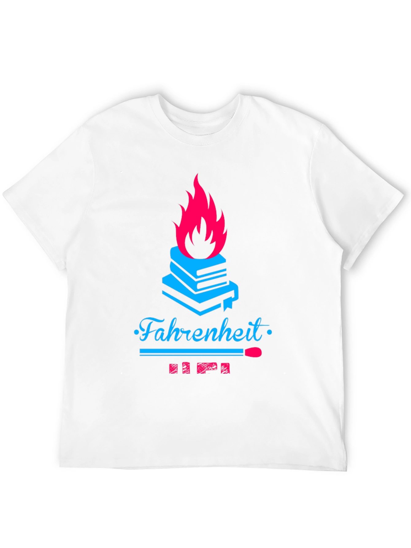 Black Fahrenheit Book Burning Graphic Tee view 12