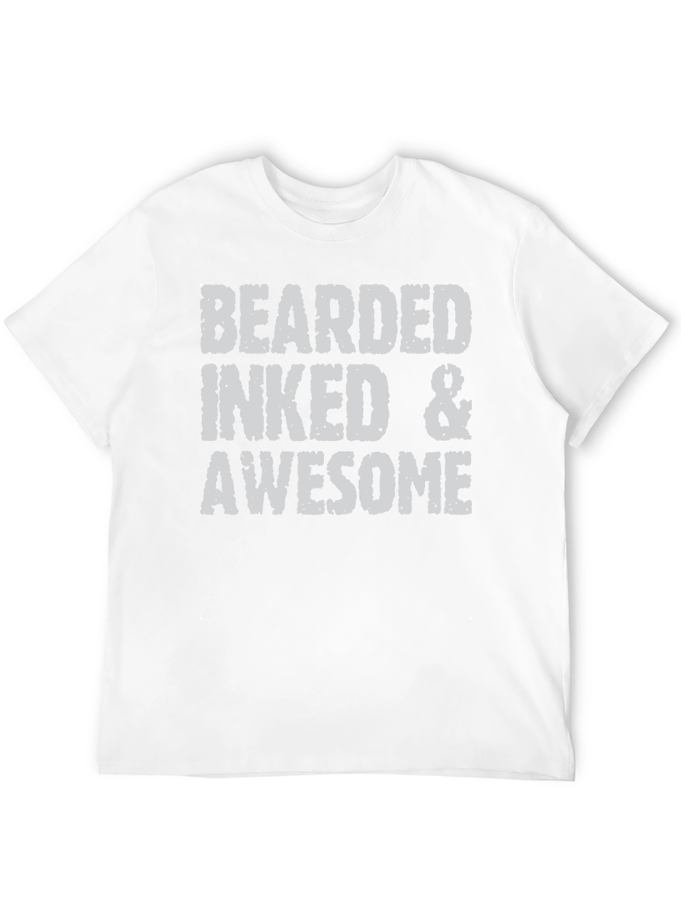 Black Bearded Inked & Awesome Graphic T-Shirt view 12