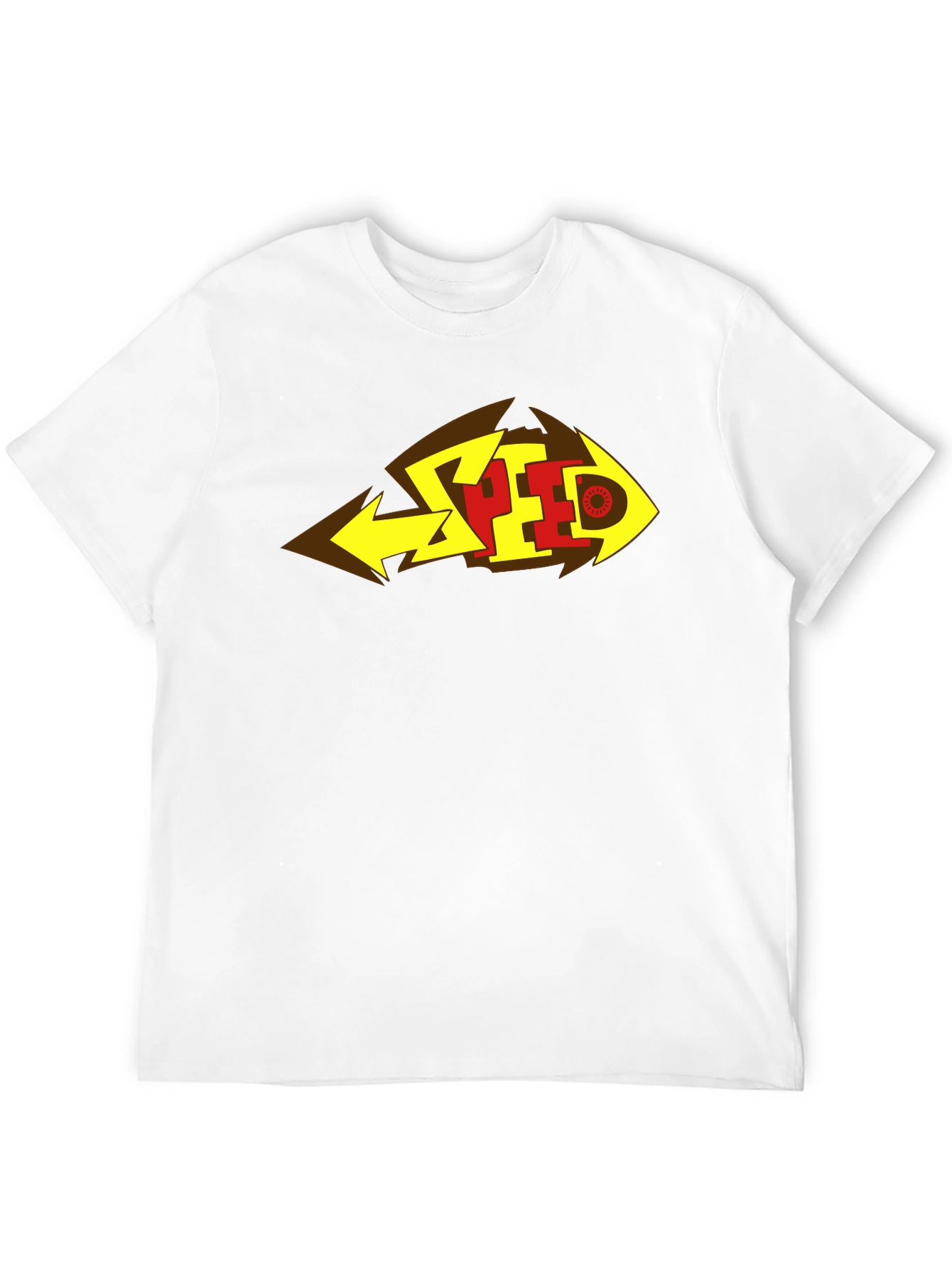 Black Bold SPEED Graphic Tee - Black Cotton Blend view 12