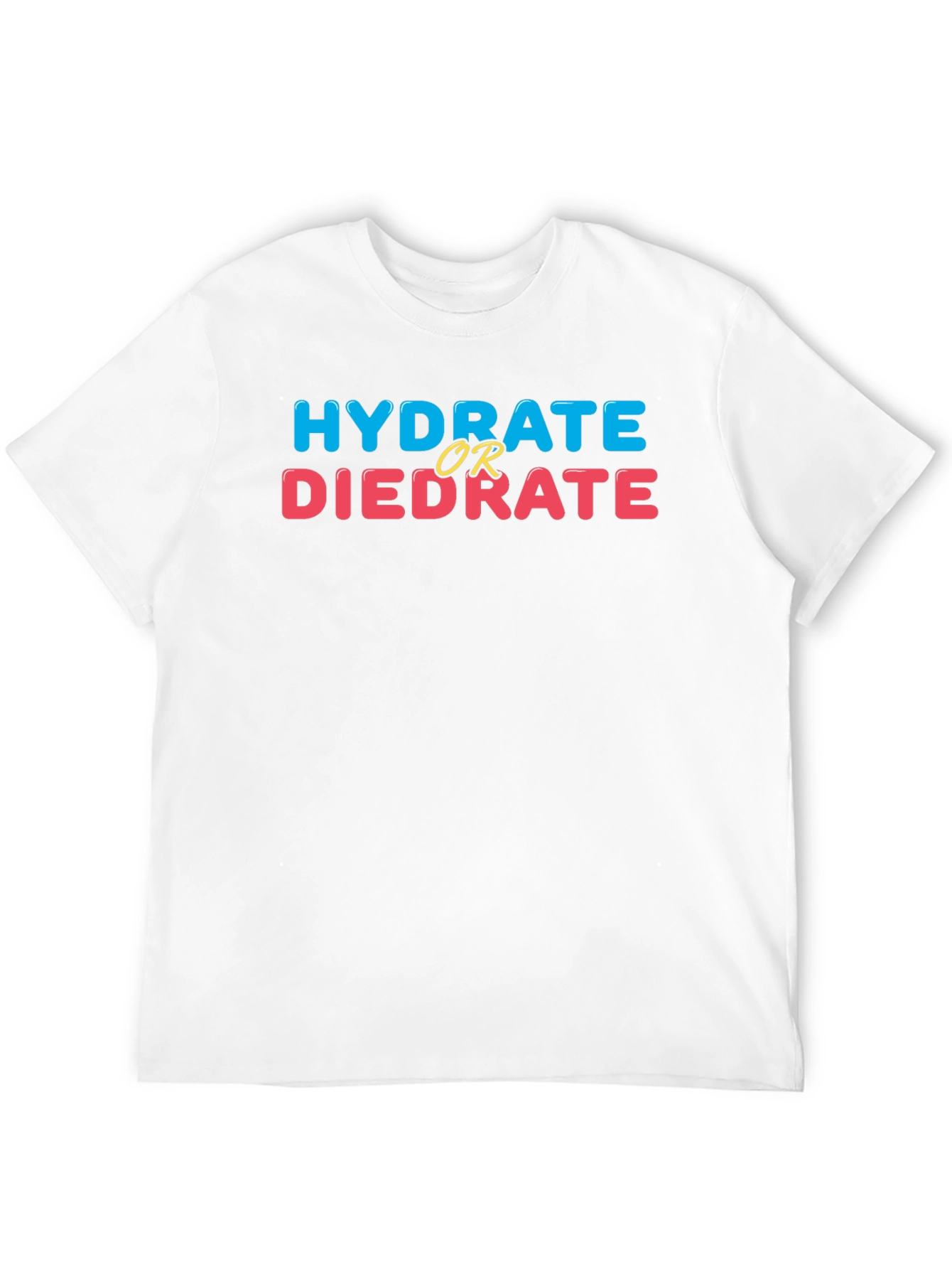 Black Hydrate or Diedrate Graphic Tee - Funny Health Shirt view 12