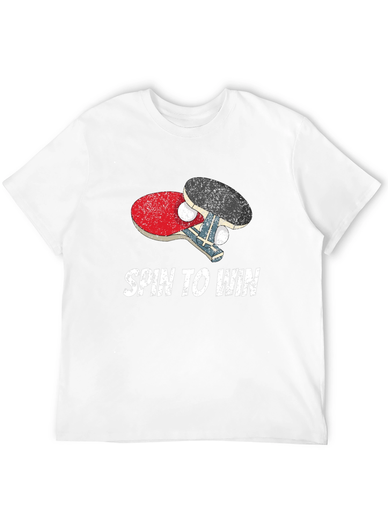 Black Spin To Win Ping Pong T-Shirt view 12