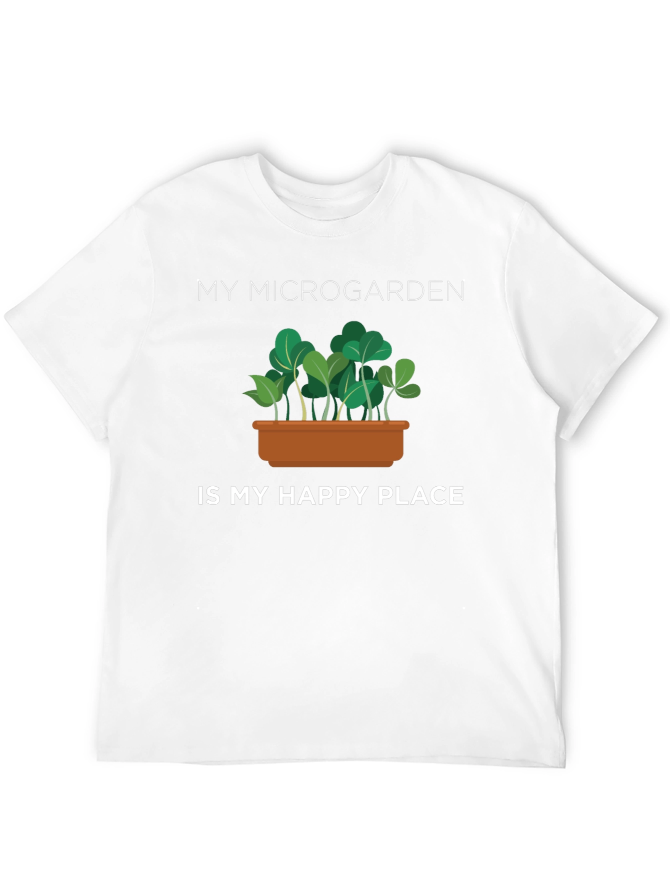 Black Microgarden Happy Place Black T-Shirt view 12