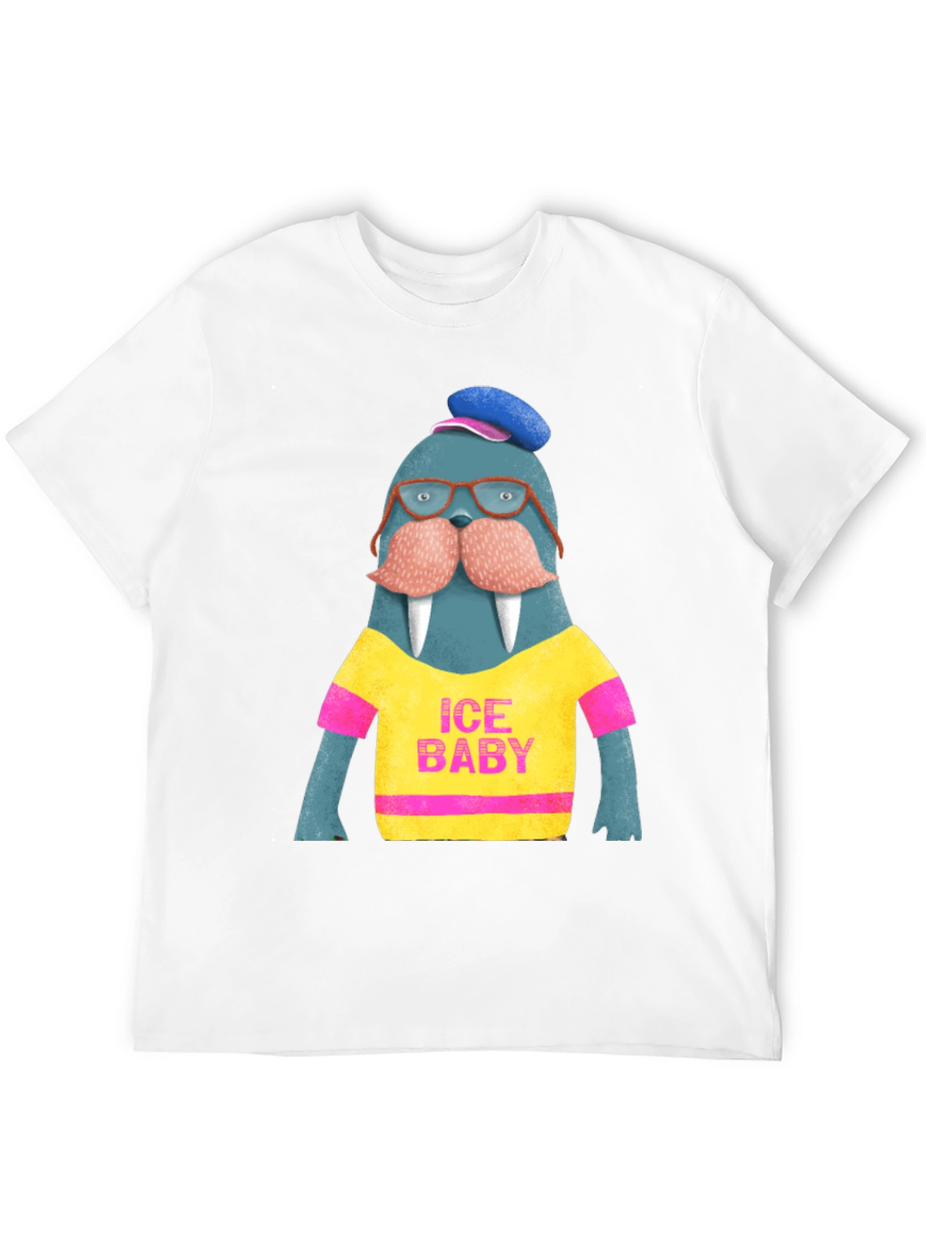 Black Ice Baby Walrus Graphic Tee - Men's Black T-Shirt view 12