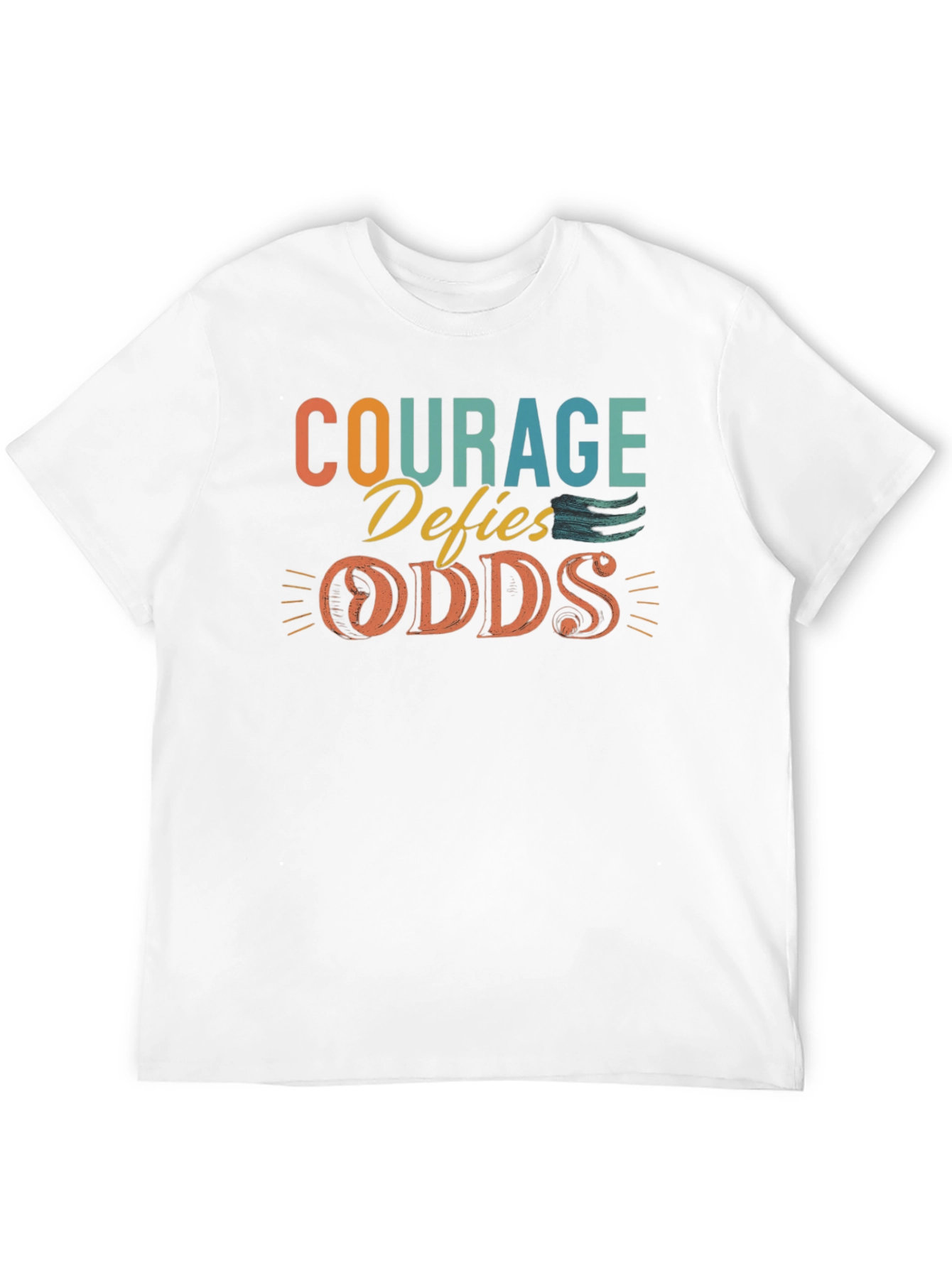 Black Courage Defies Odds Graphic Tee view 12