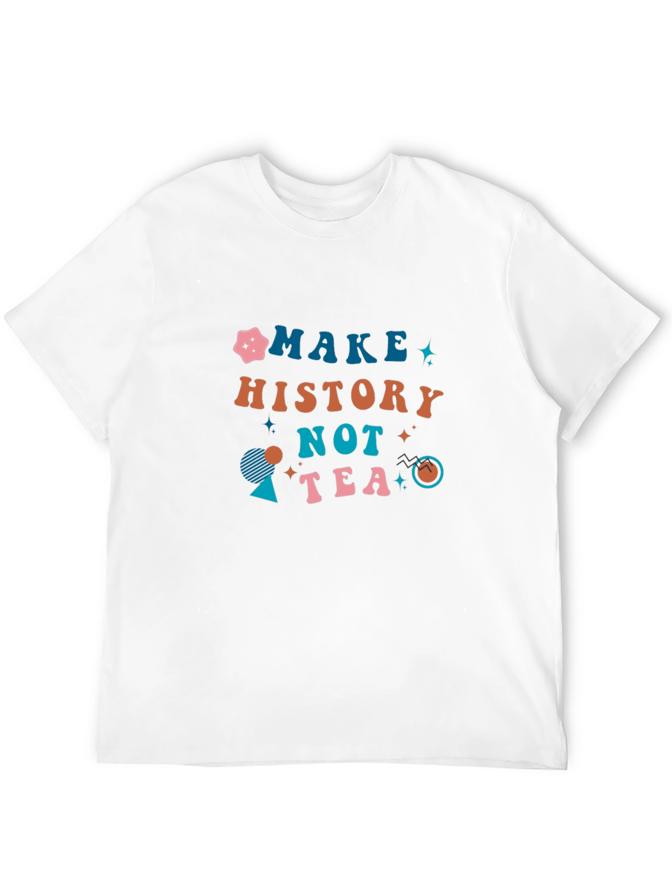 Black Make History Not Tea Black T-Shirt view 12