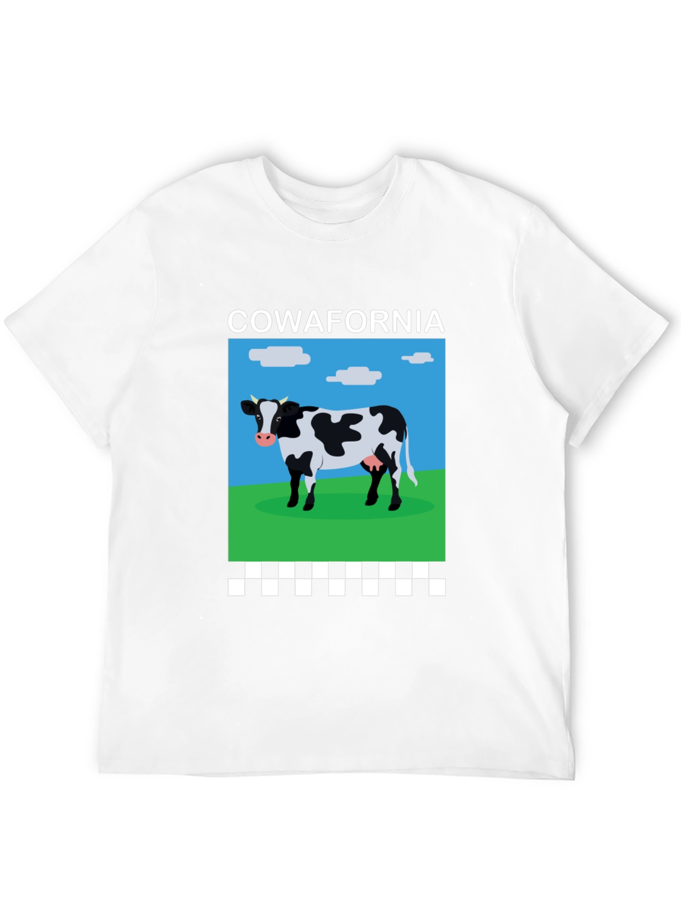 Black Cow-afornia T-Shirt: Hilarious Cow Design Tee view 12