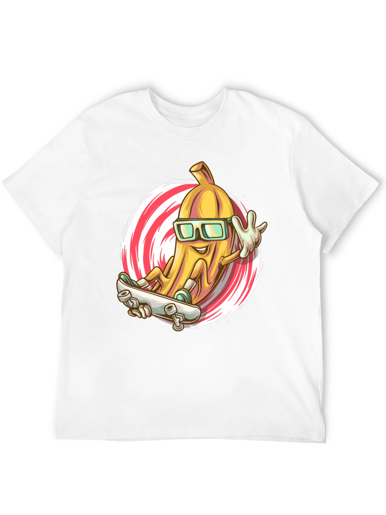 Black Cool Banana Skateboard T-Shirt view 12