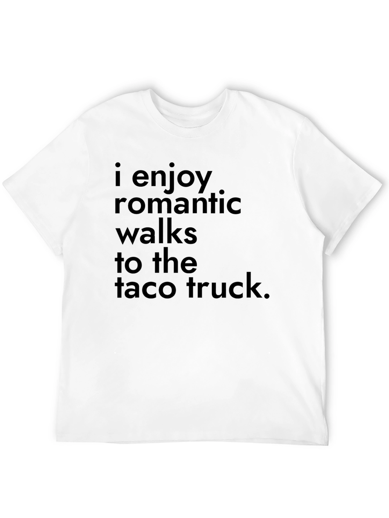 Black Funny Taco Truck Romantic Walks T-Shirt view 12