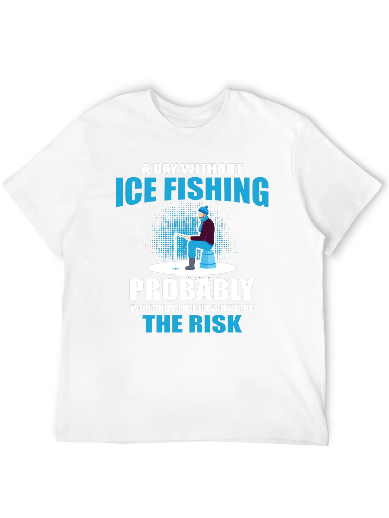 Black Ice Fishing Graphic T-Shirt view 12