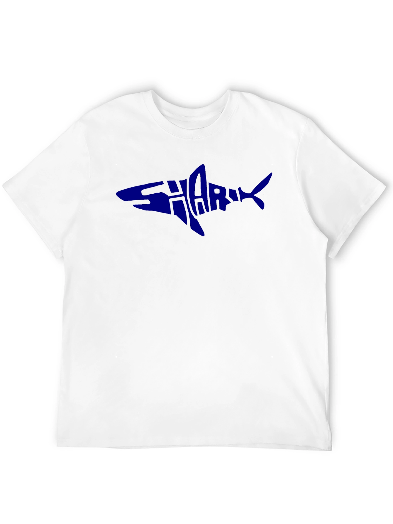 Black Shark Word Art Graphic T-Shirt - Short Sleeve Crew Neck view 12