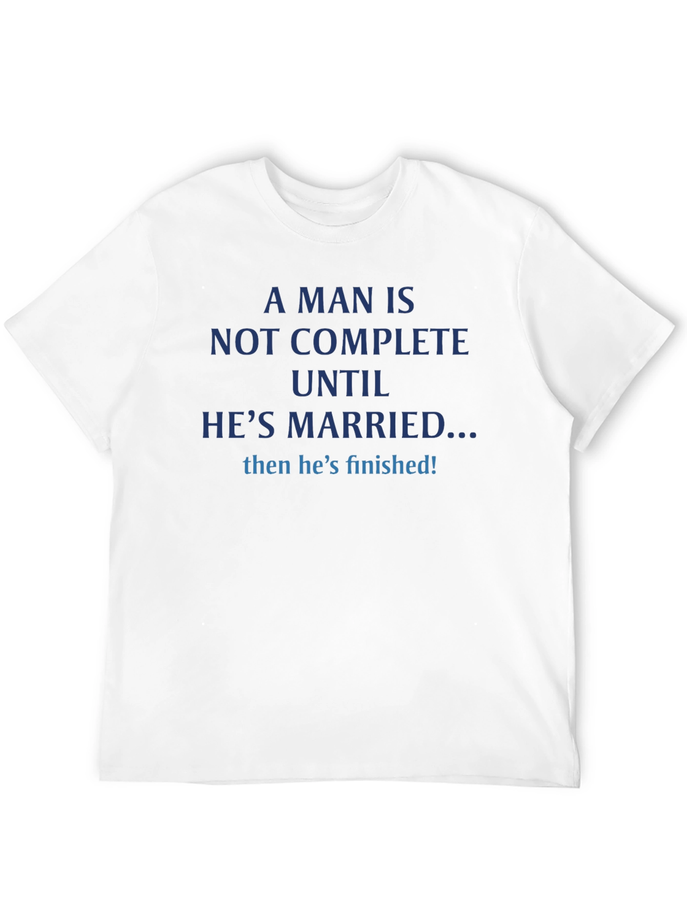 Black Funny Married Man T-Shirt - Finished! view 12