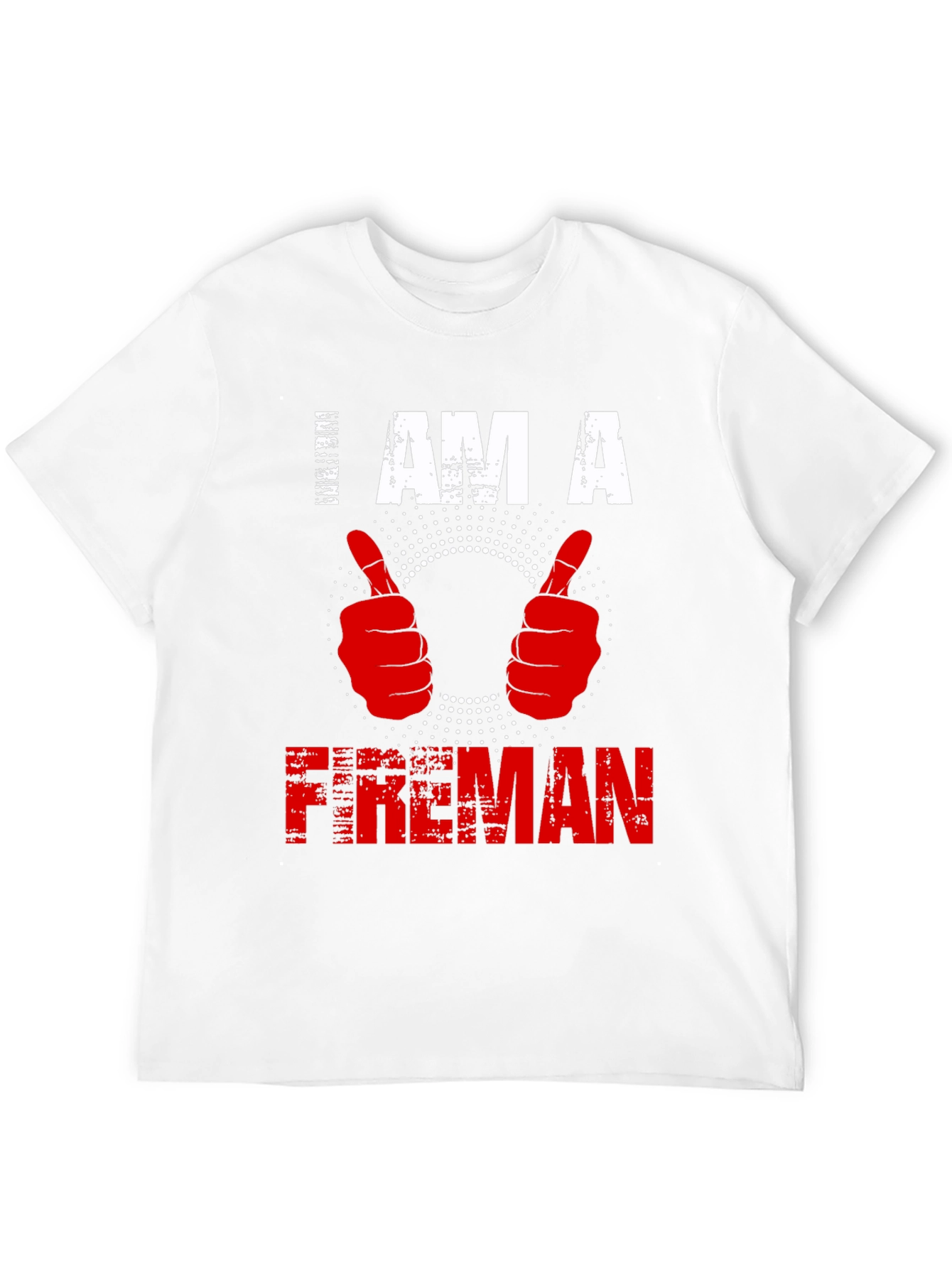 Black I am a Fireman T-shirt - Graphic Print view 12