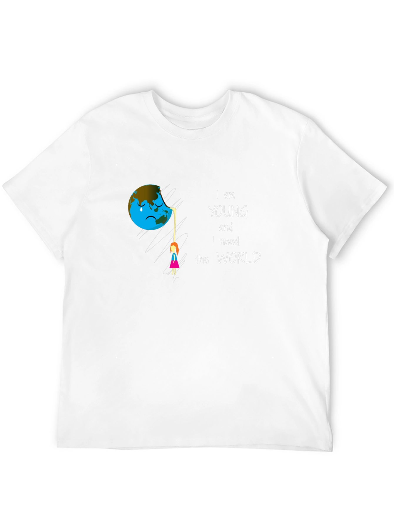 Black Eco-Conscious Graphic Tee: Save the World view 12