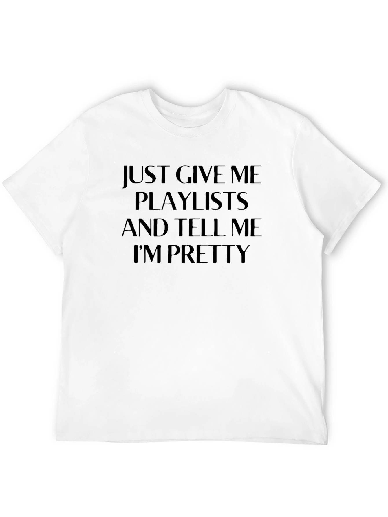 Black Playlists & Compliments Black Tee - Soft, Stylish Men's T-Shirt view 12