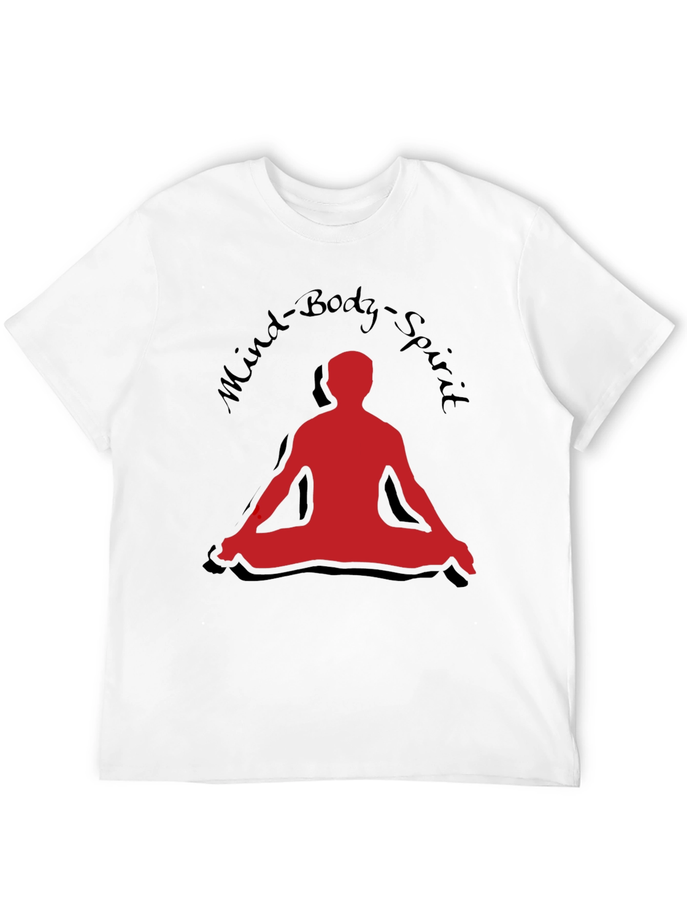 Black Mind Body Spirit T-Shirt - Yoga Meditation Tee view 12