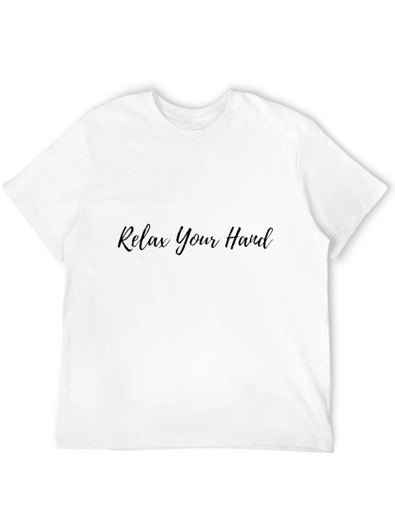 Black Relax Your Hand Black Tee Shirt view 12