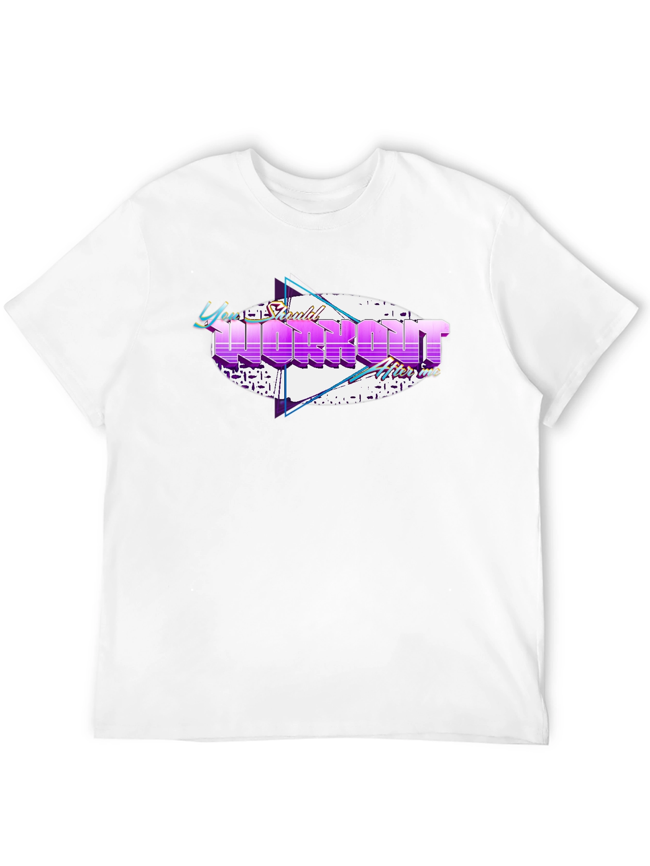 Black Retro Workout After Time T-Shirt view 12