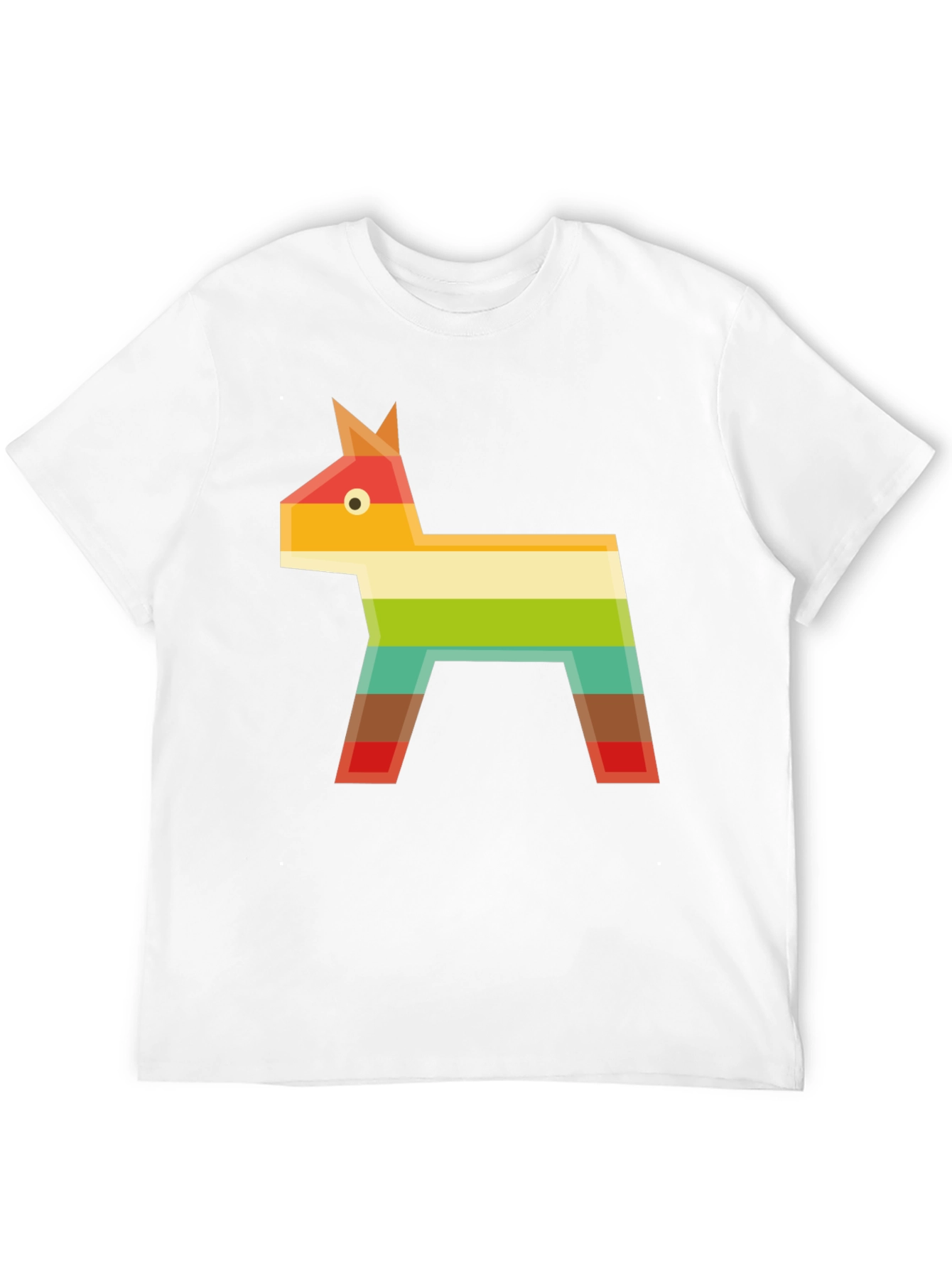 Black Geometric Piñata Graphic Tee - Black Casual T-Shirt view 12