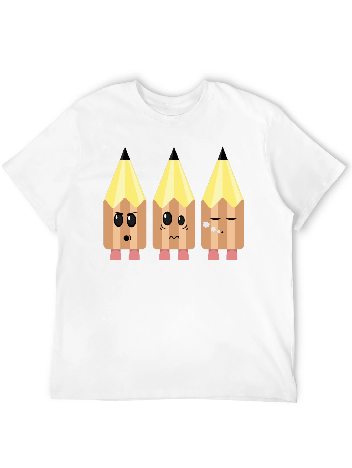 Black Emoji Pencils Graphic Tee view 12