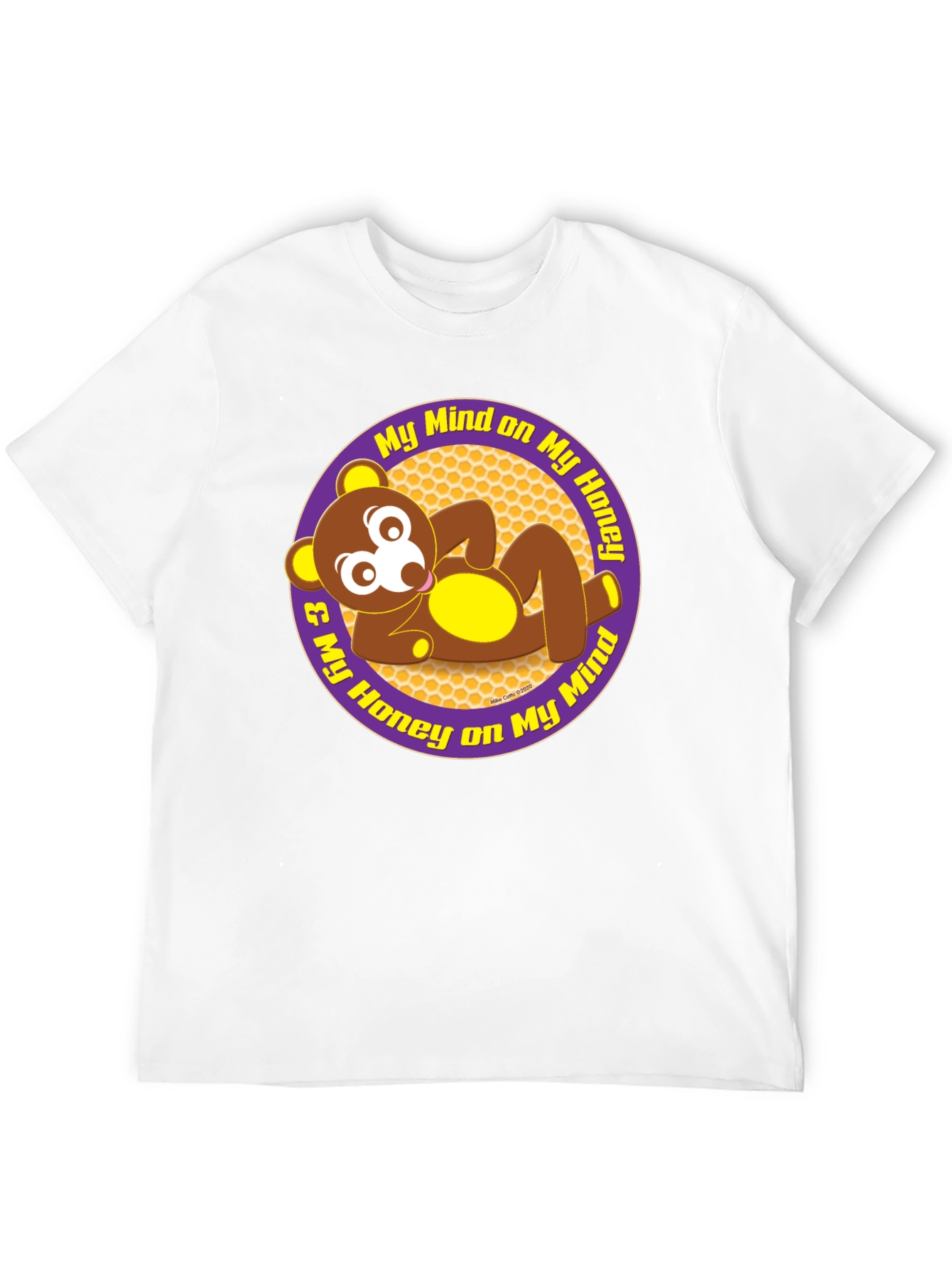 Black My Honey Bear Mind T-Shirt - Soft Cotton Tee view 12