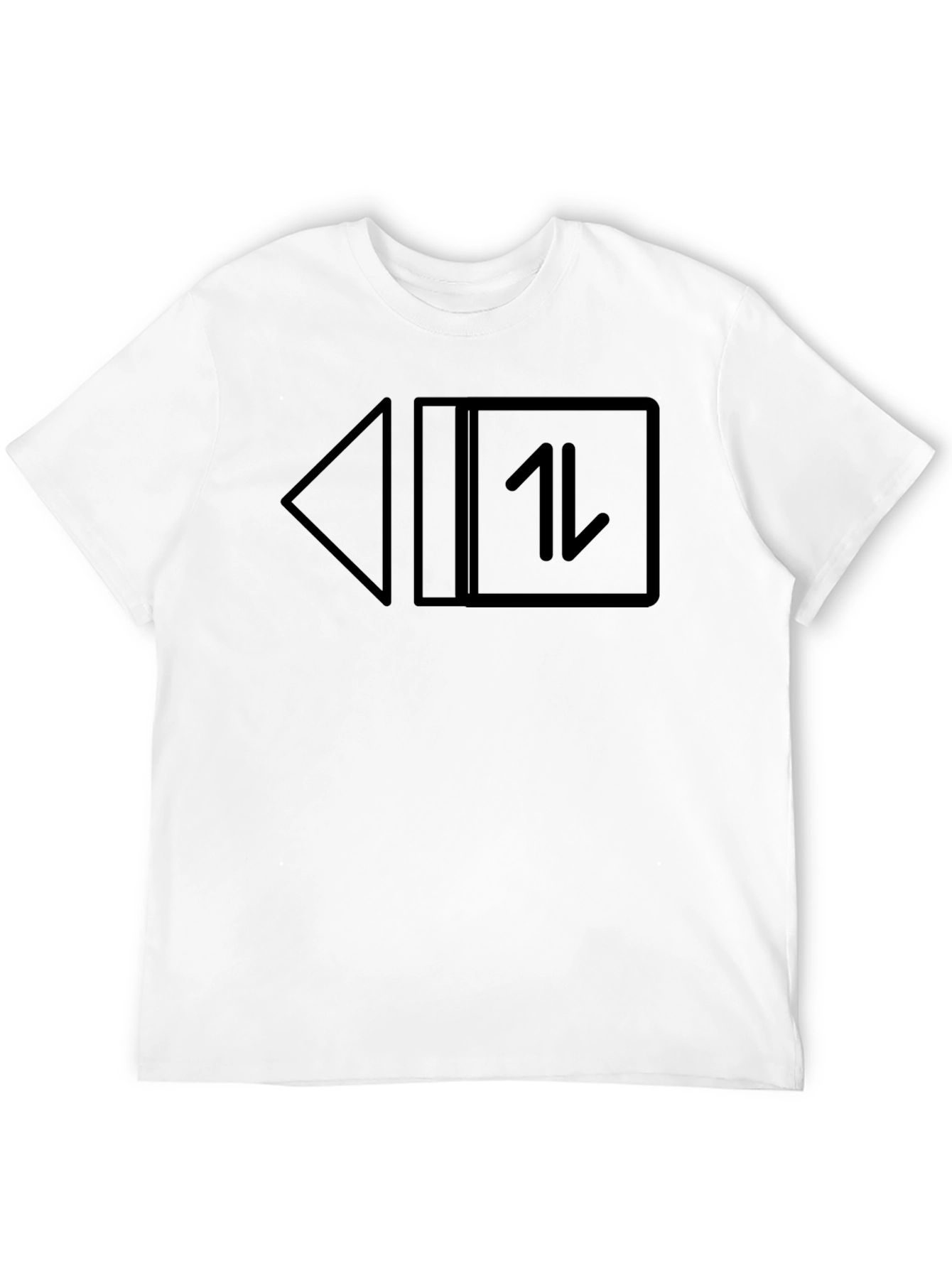 Black Black T-Shirt with Arrow Graphic Print view 12