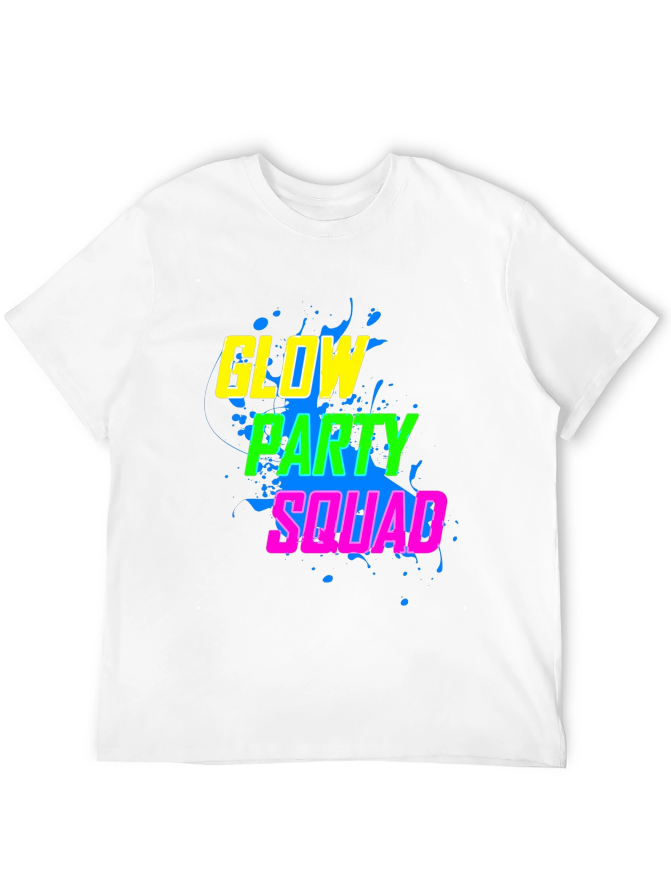 Black Glow Party Squad T-Shirt view 12