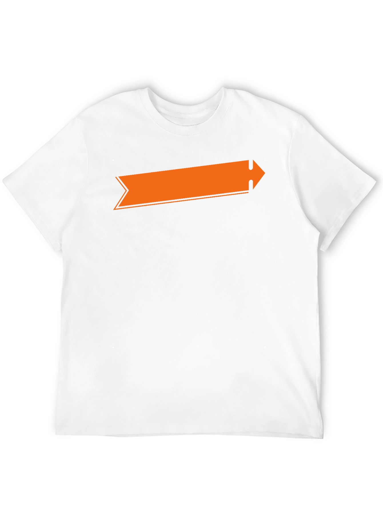 Black Orange Arrow Graphic Black T-Shirt view 12