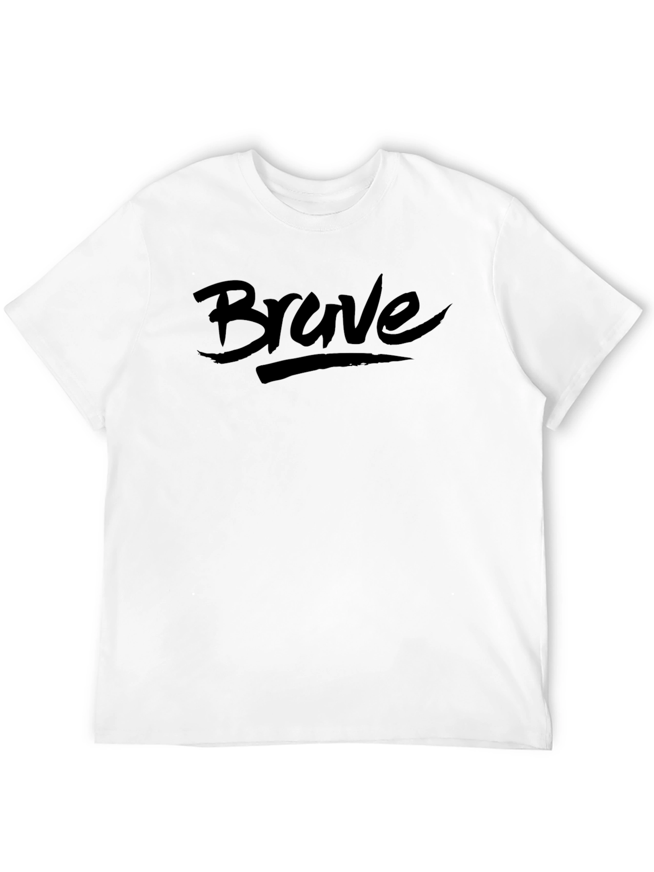 Black Brave Graphic Tee - Men's Black T-Shirt view 12