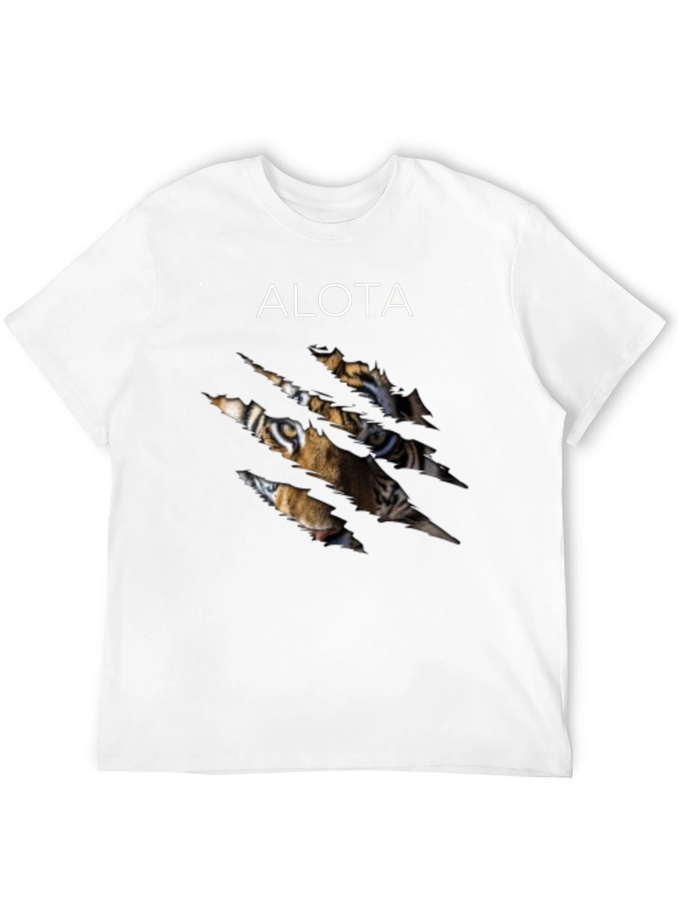 Black ALOTA Tiger Graphic T-Shirt - Black view 12