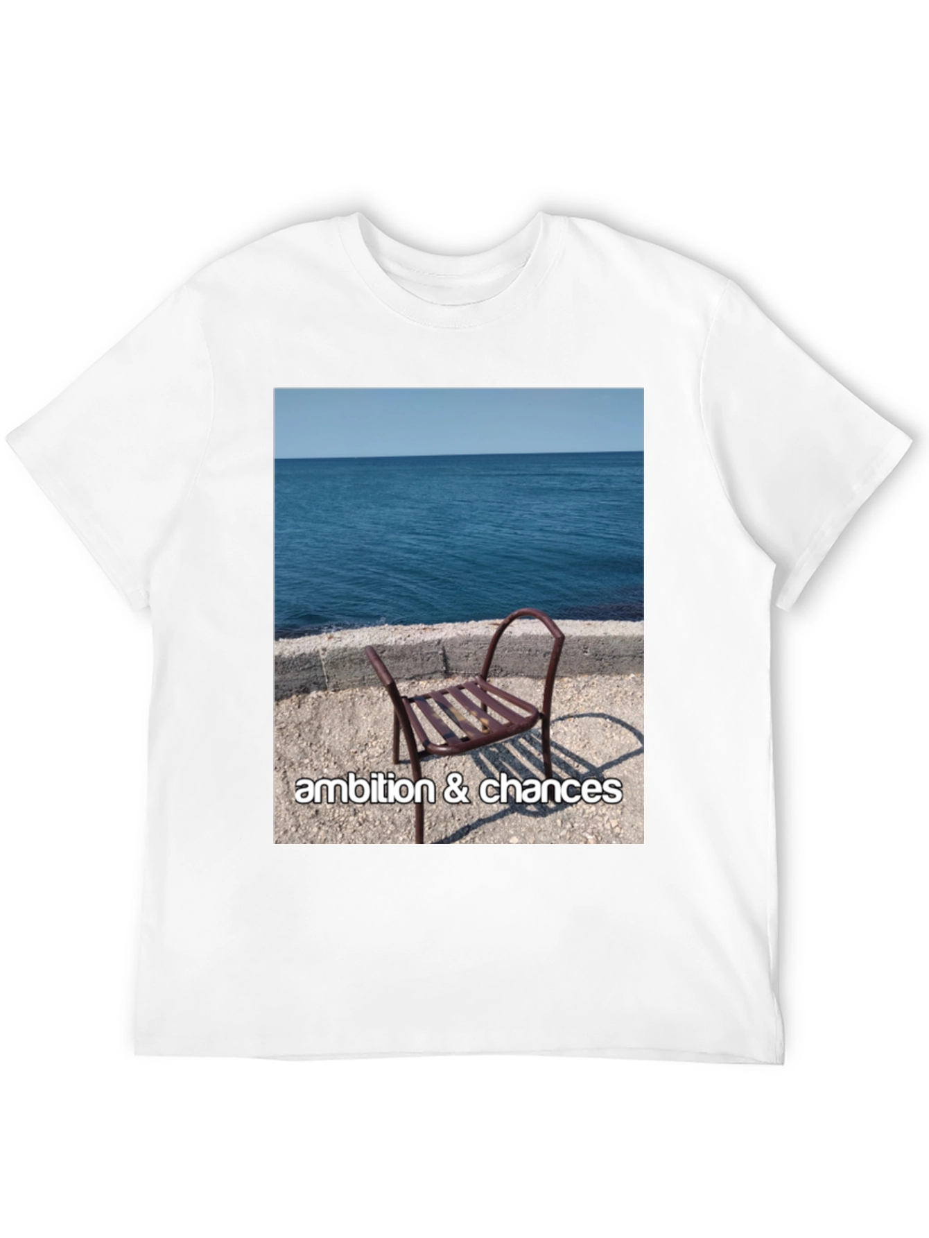 Black Ambition & Chances Beach Scene T-Shirt view 12
