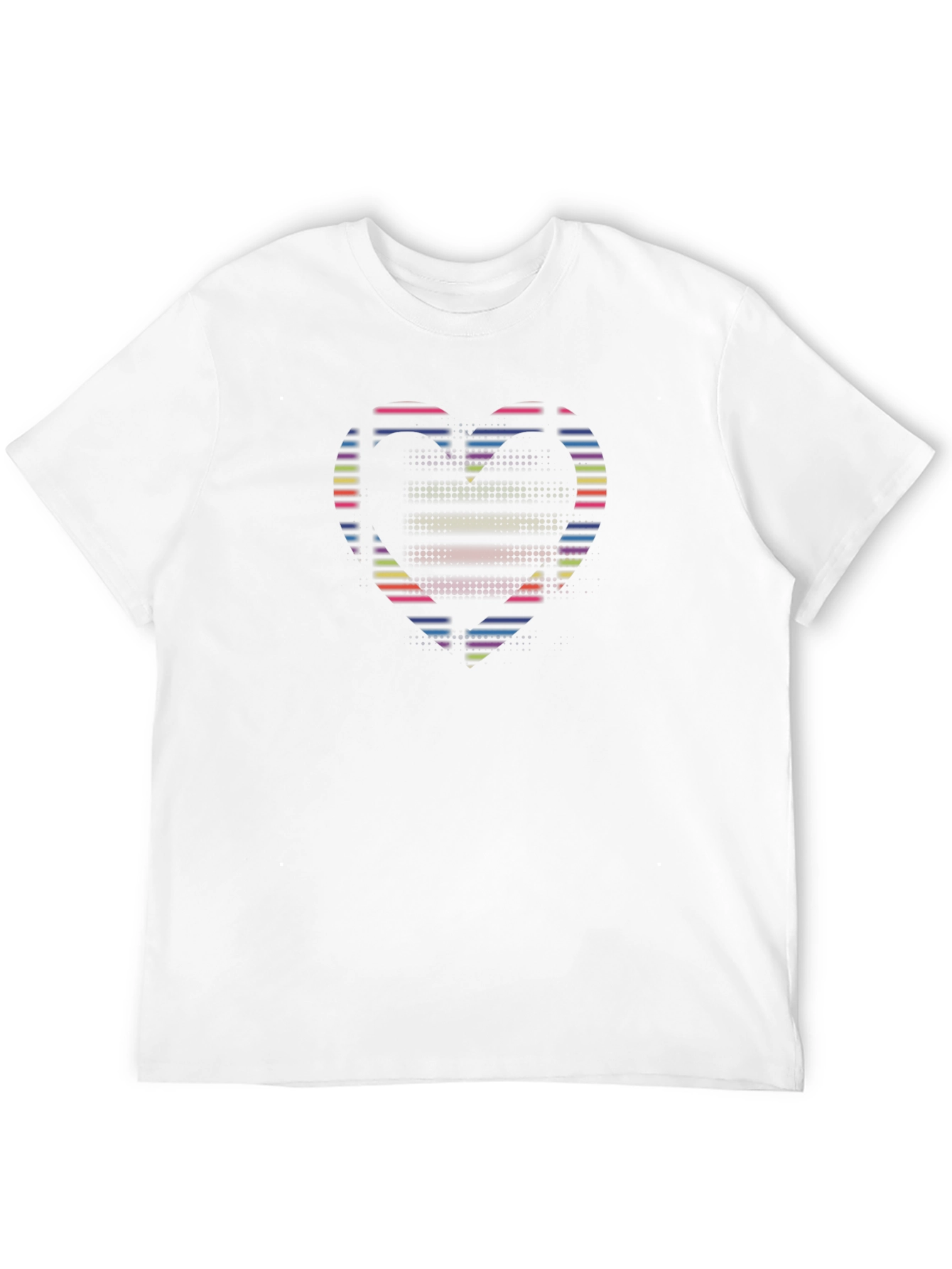 Black Retro Heart Graphic Black Tee view 12