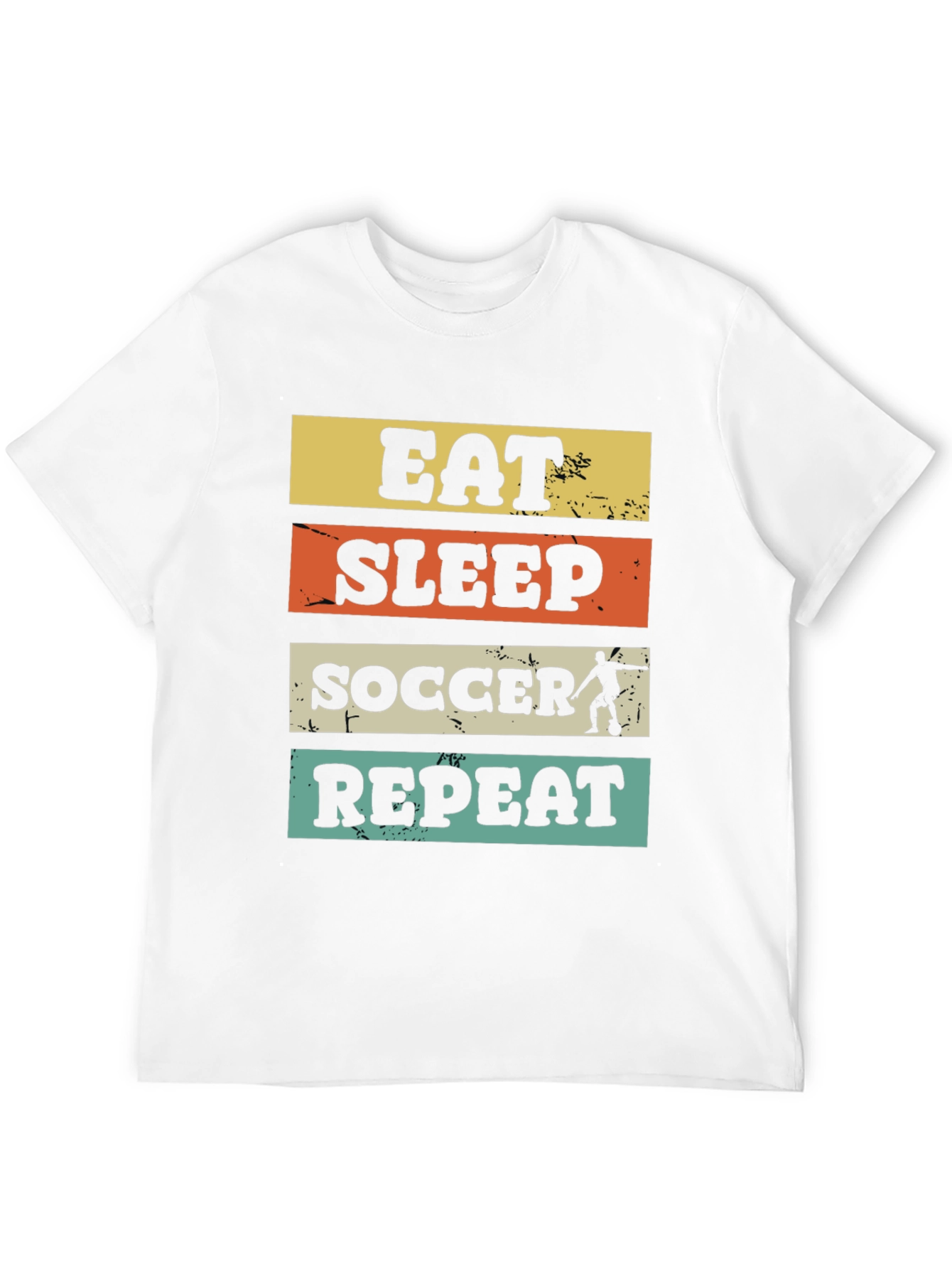 Black Eat Sleep Soccer Repeat Graphic Tee view 12