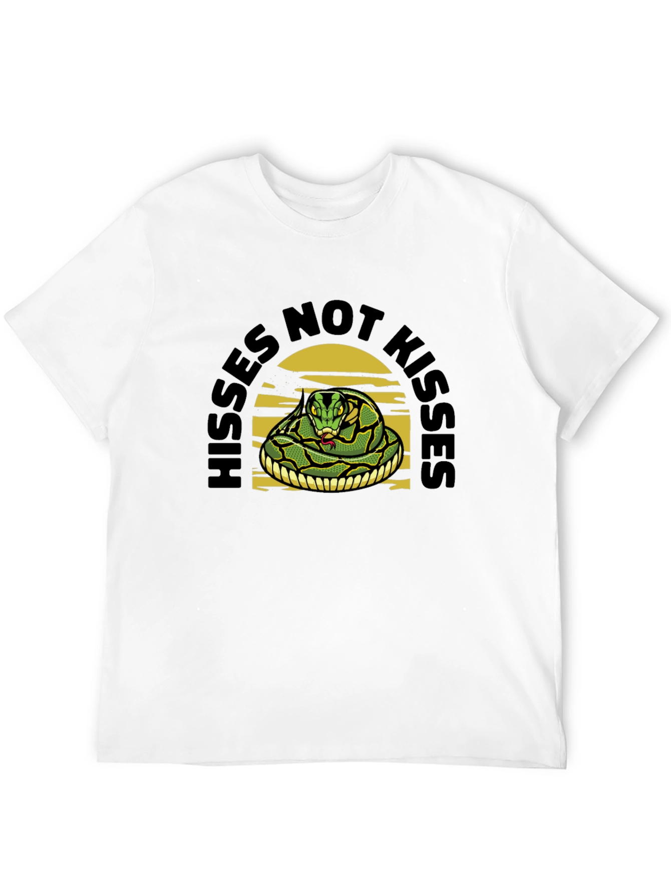 Black Hisses Not Kisses Snake Tee view 12
